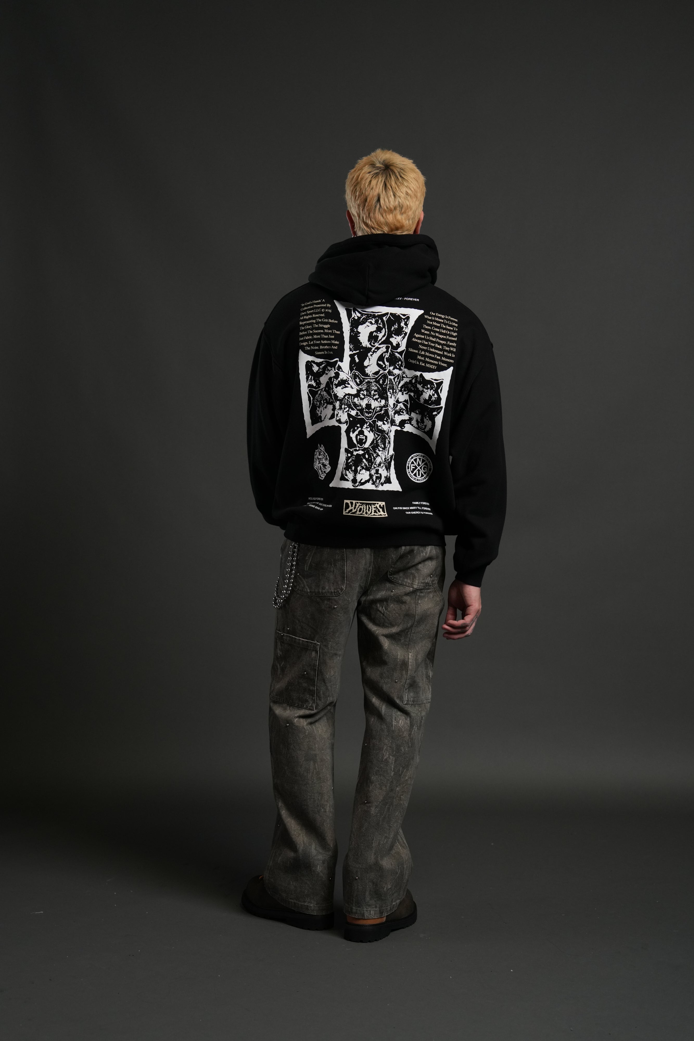 Iron Wolf Pack "Pierce" Hoodie in Black