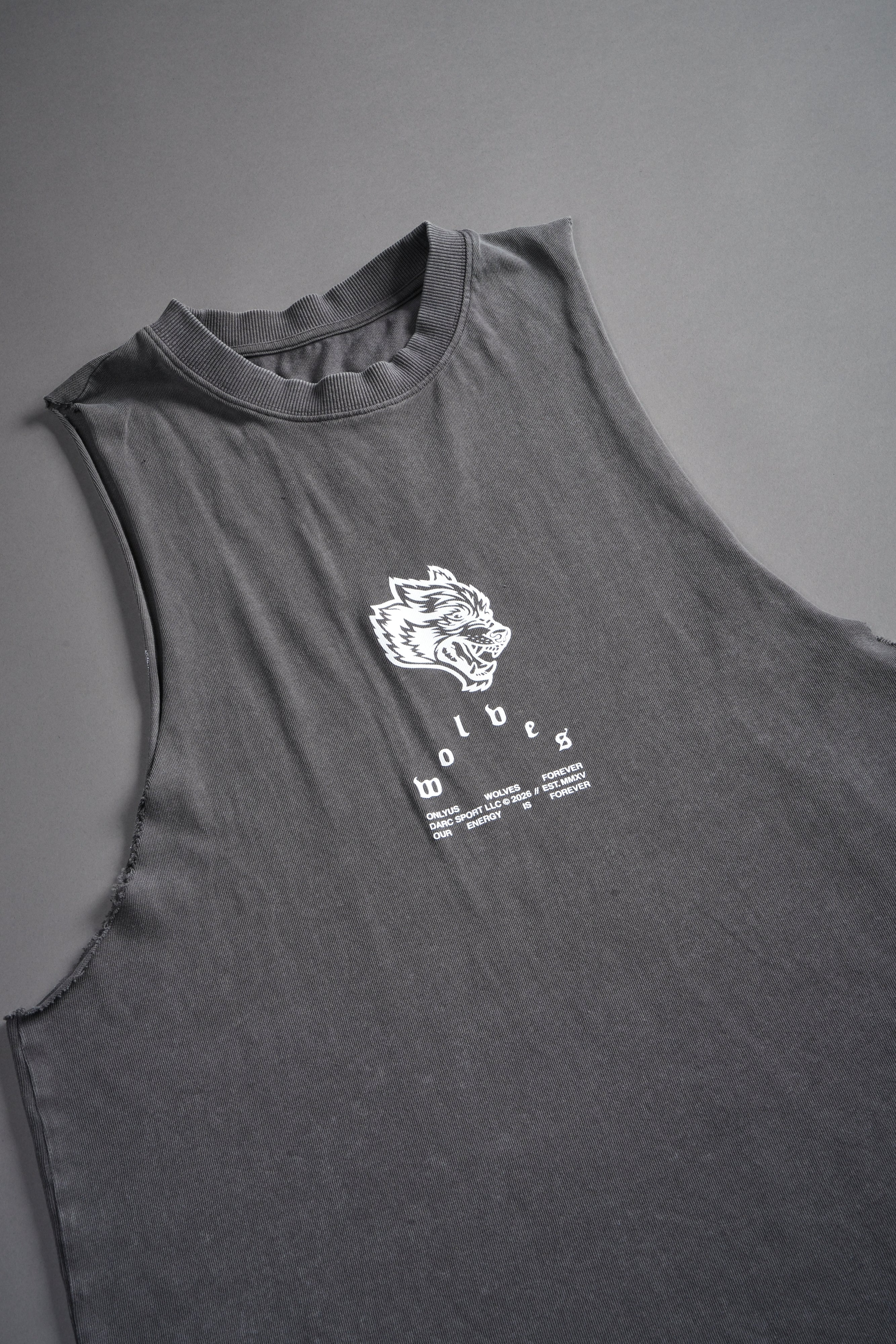 Half Mask Tommy Muscle Tee in Slate Gray
