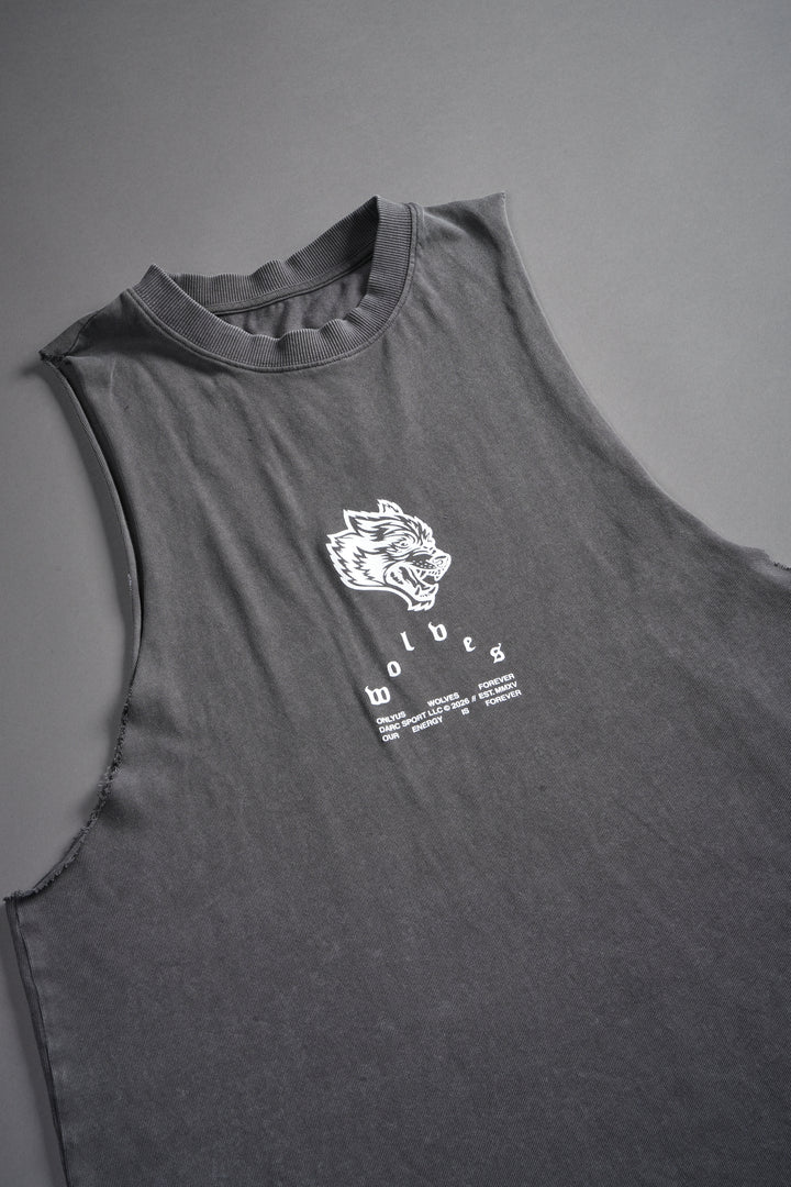 Half Mask Tommy Muscle Tee in Slate Gray