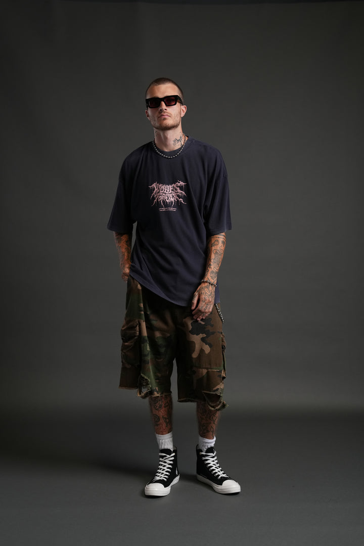 Our Blood "Premium" Oversized Tee in Nightshade