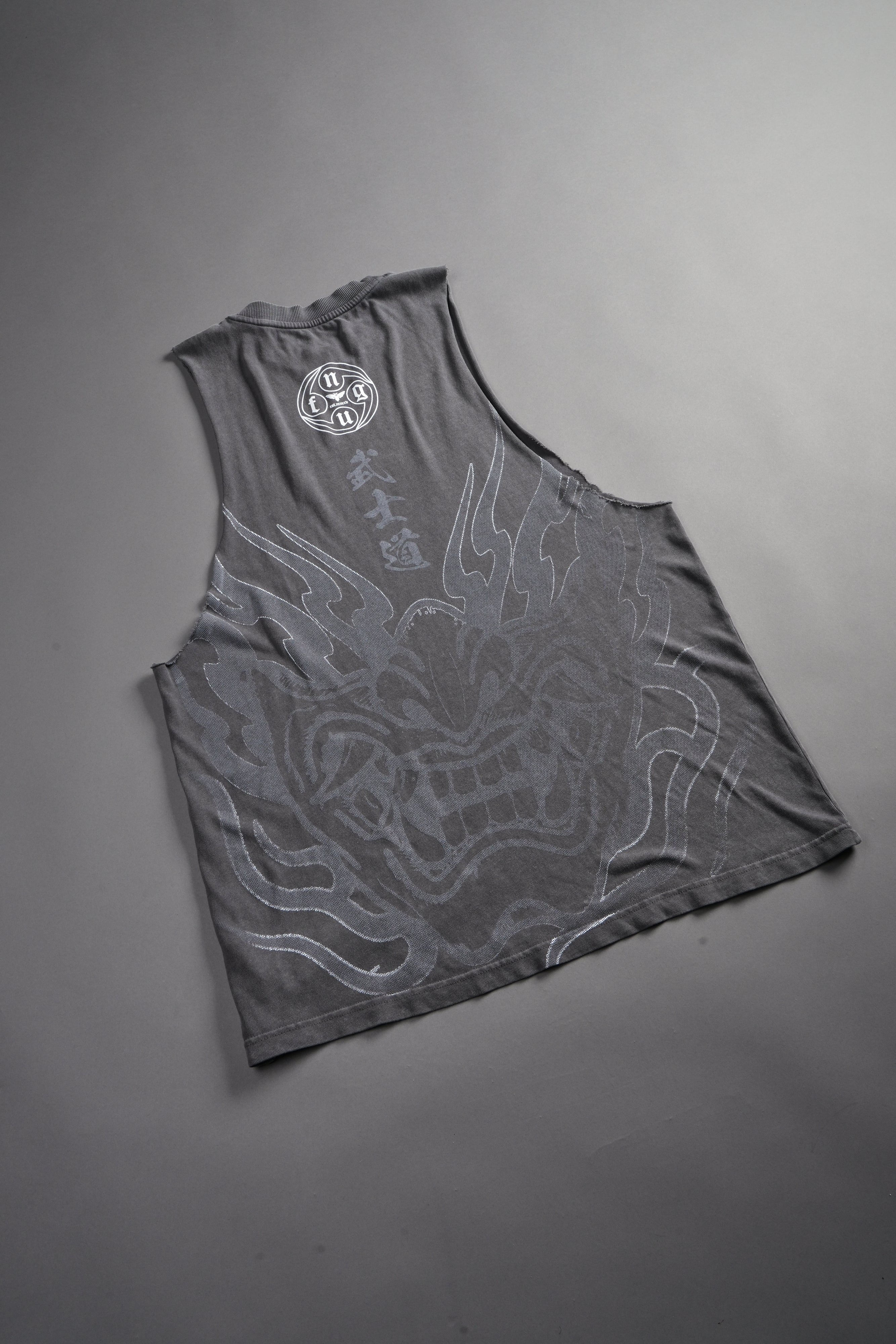 Half Mask Tommy Muscle Tee in Slate Gray
