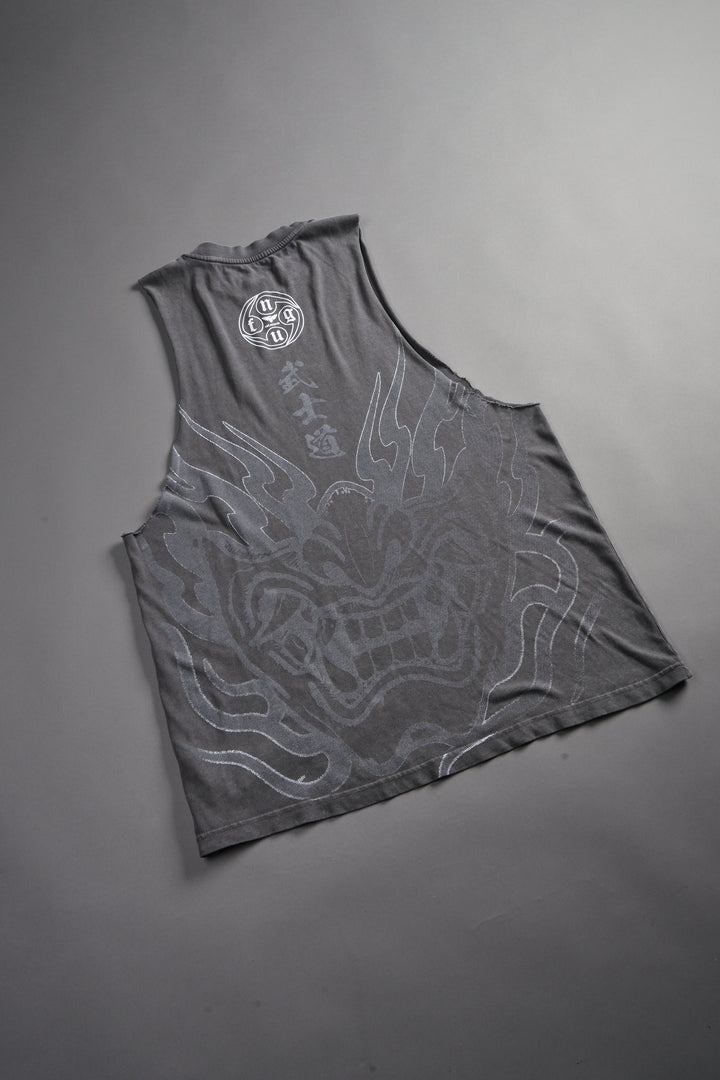 Half Mask Tommy Muscle Tee in Slate Gray
