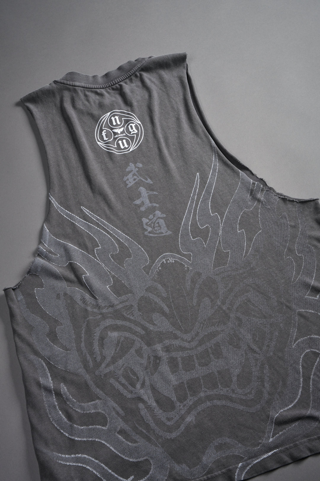 Half Mask Tommy Muscle Tee in Slate Gray