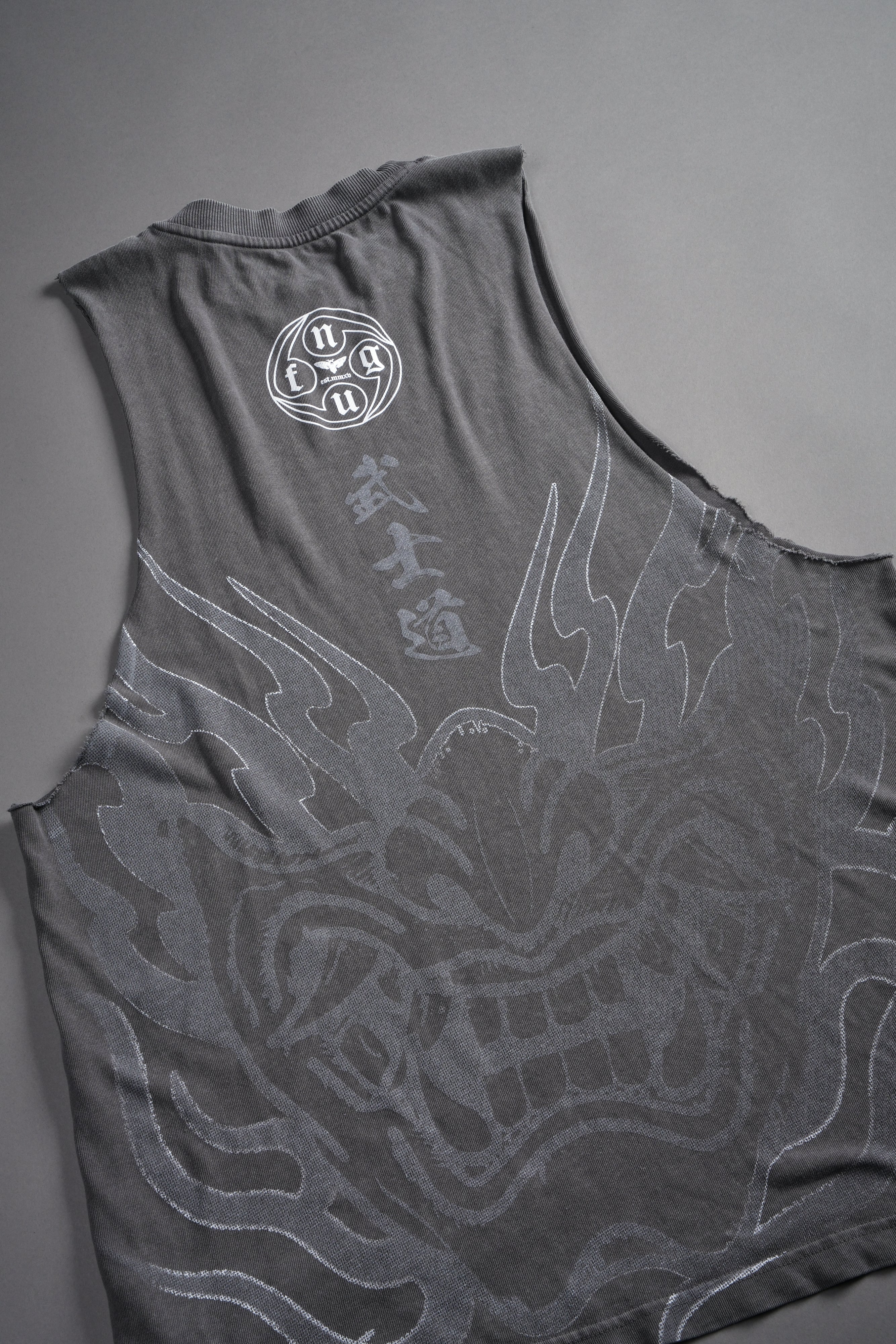 Half Mask Tommy Muscle Tee in Slate Gray