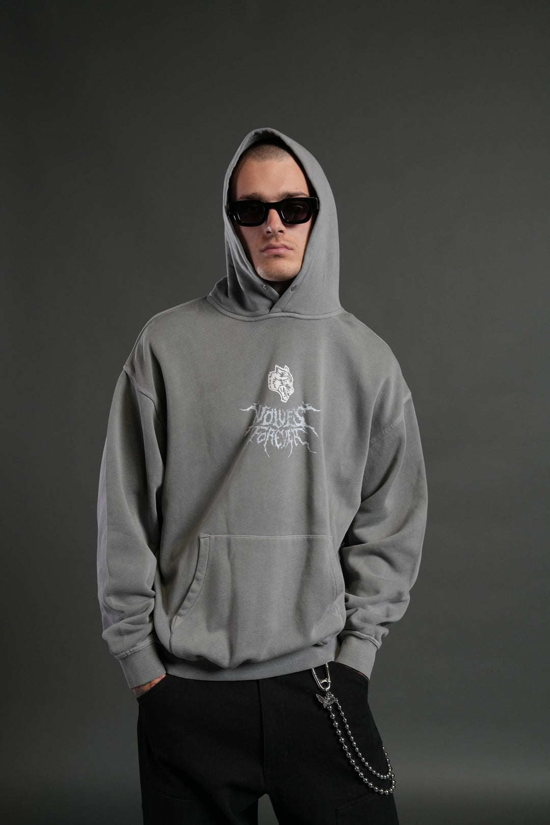 Through His Eyes "Pierce" Hoodie in Dove Gray