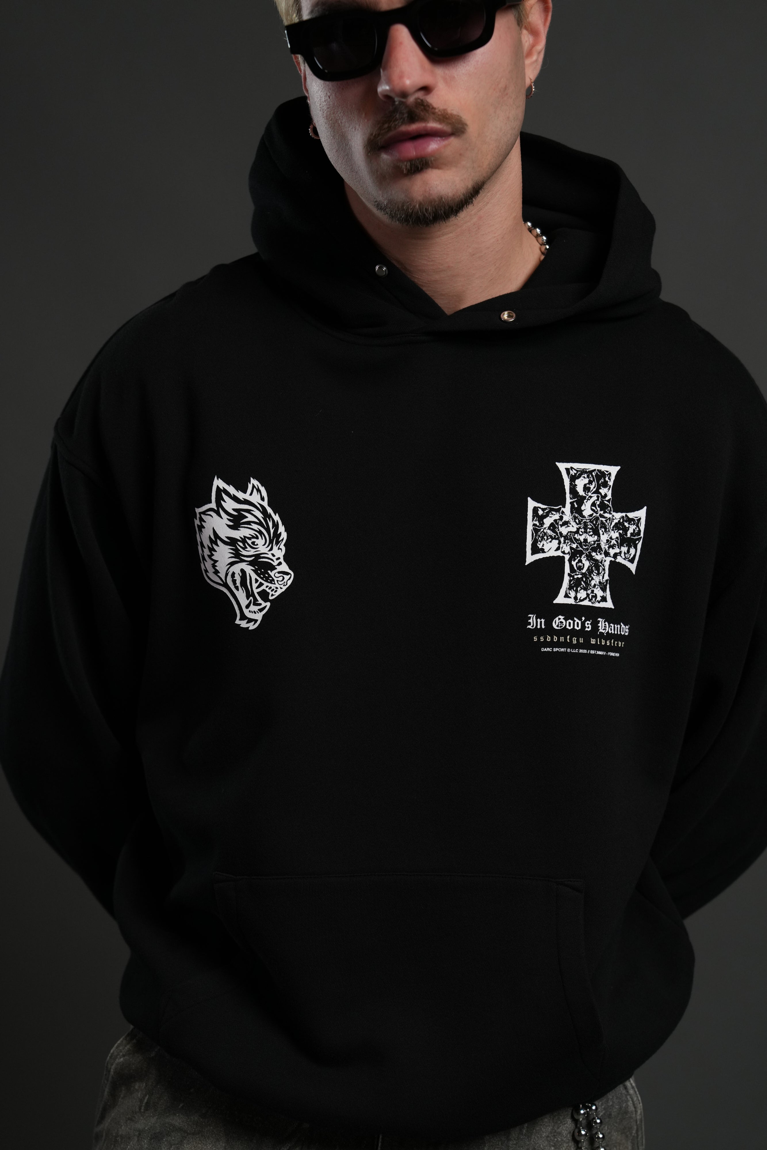 Iron Wolf Pack "Pierce" Hoodie in Black