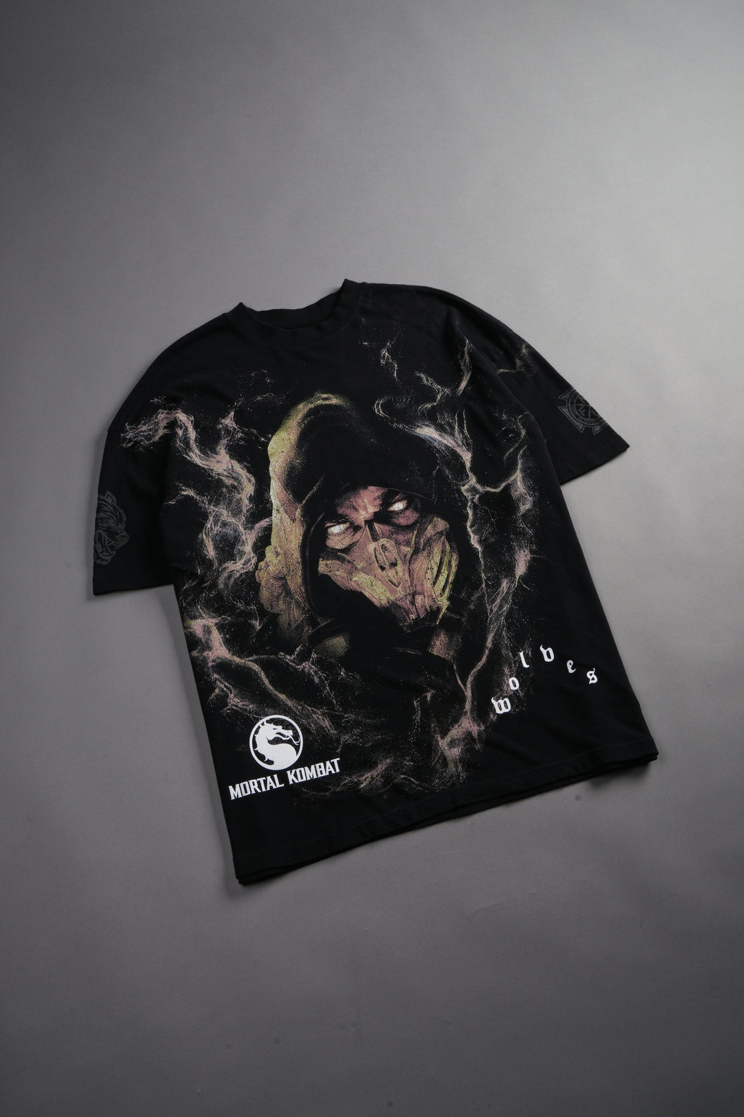 Scorpion Fire Premium Oversized Tee in Black