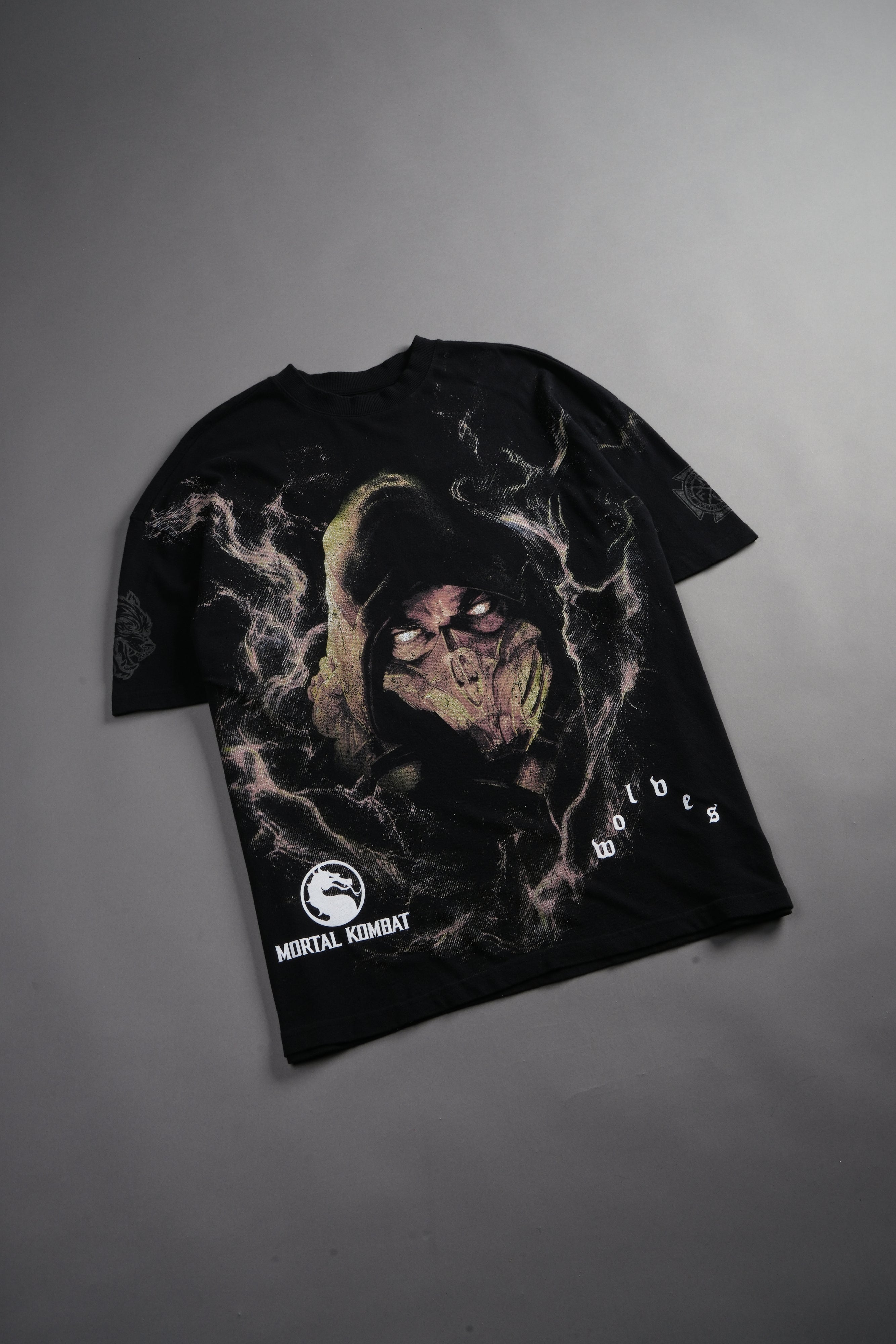 Scorpion Fire Premium Oversized Tee in Black