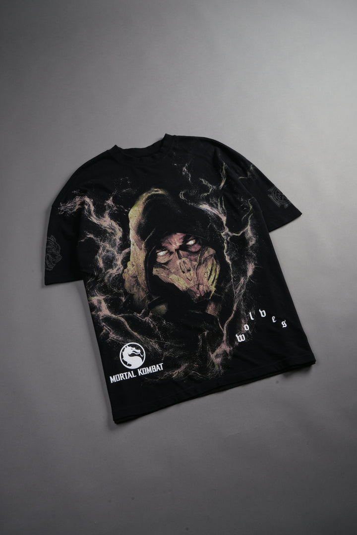 Scorpion Fire Premium Oversized Tee in Black