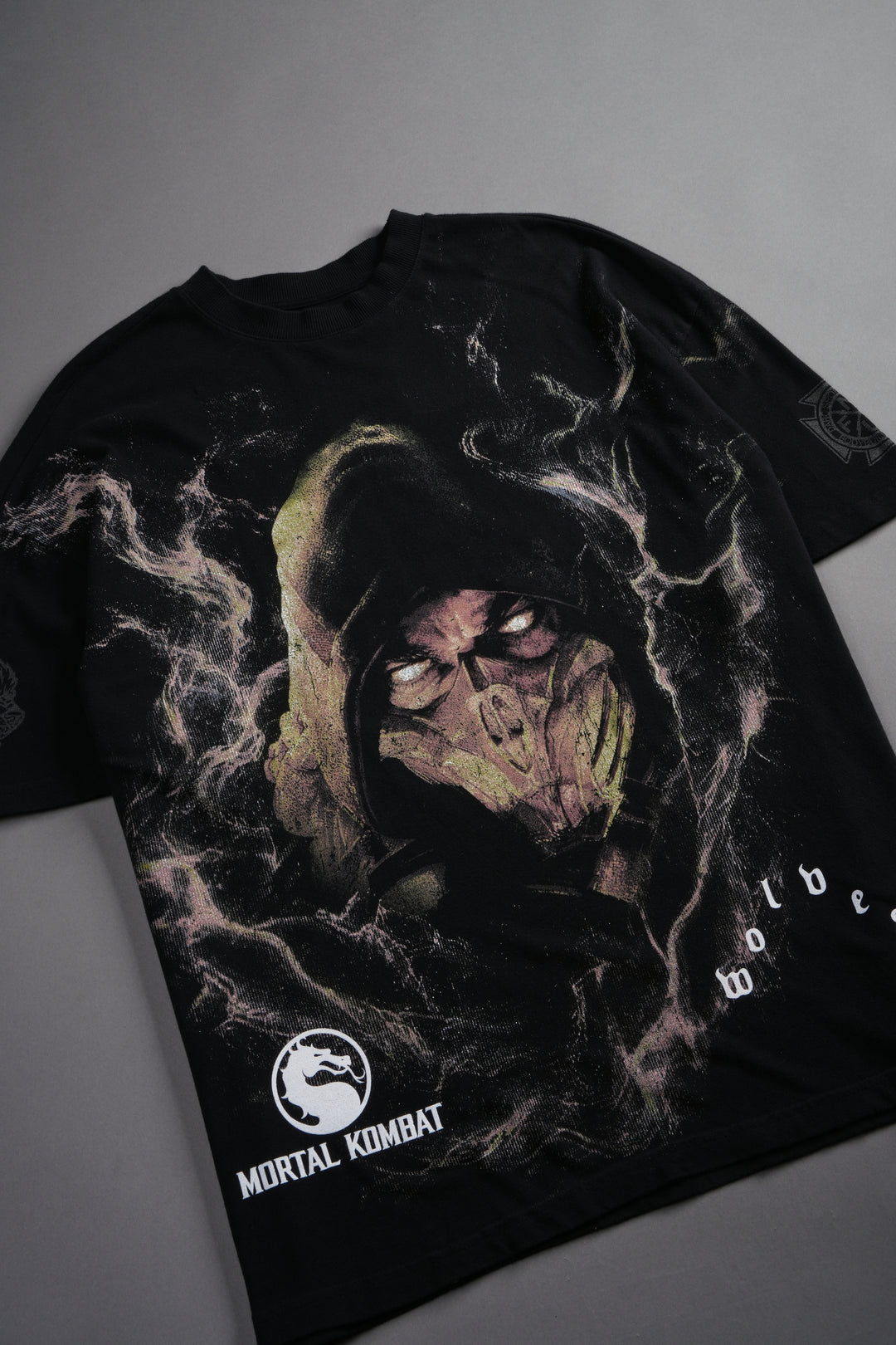 Scorpion Fire Premium Oversized Tee in Black