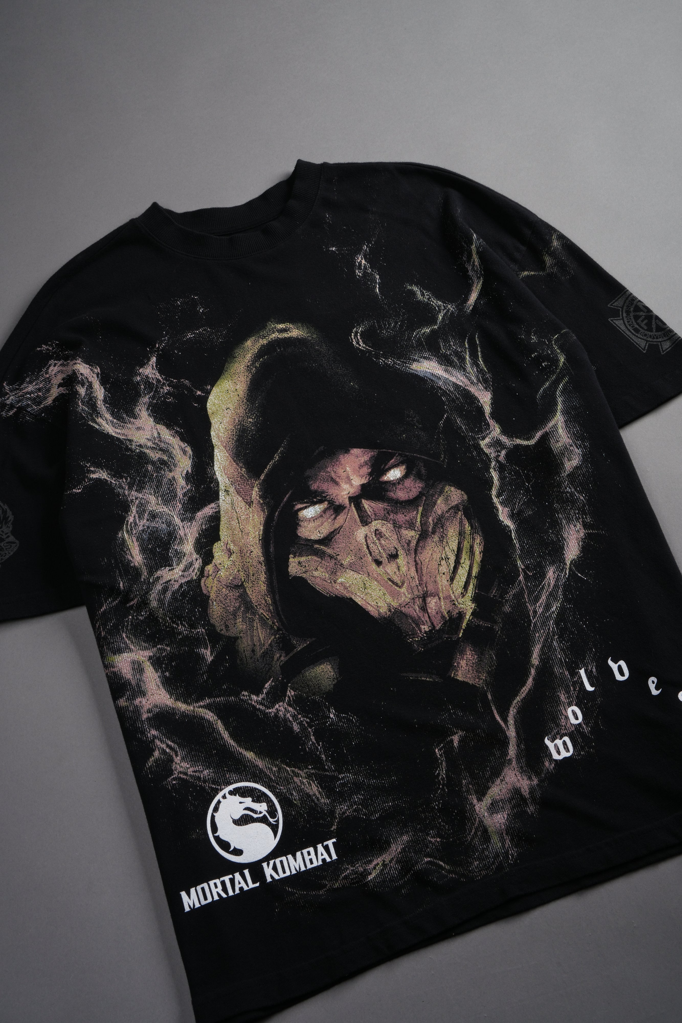 Scorpion Fire Premium Oversized Tee in Black