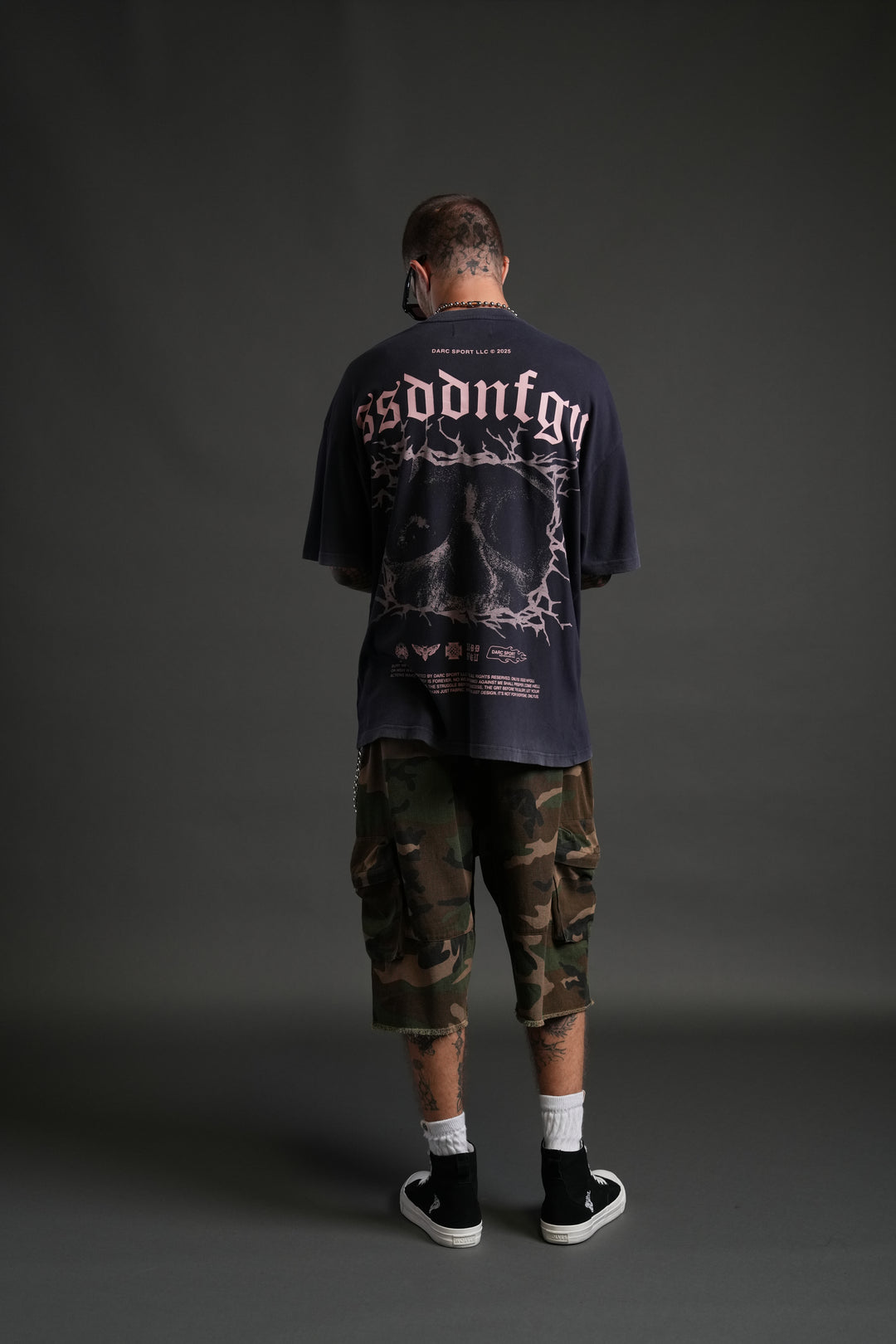 Our Blood "Premium" Oversized Tee in Nightshade