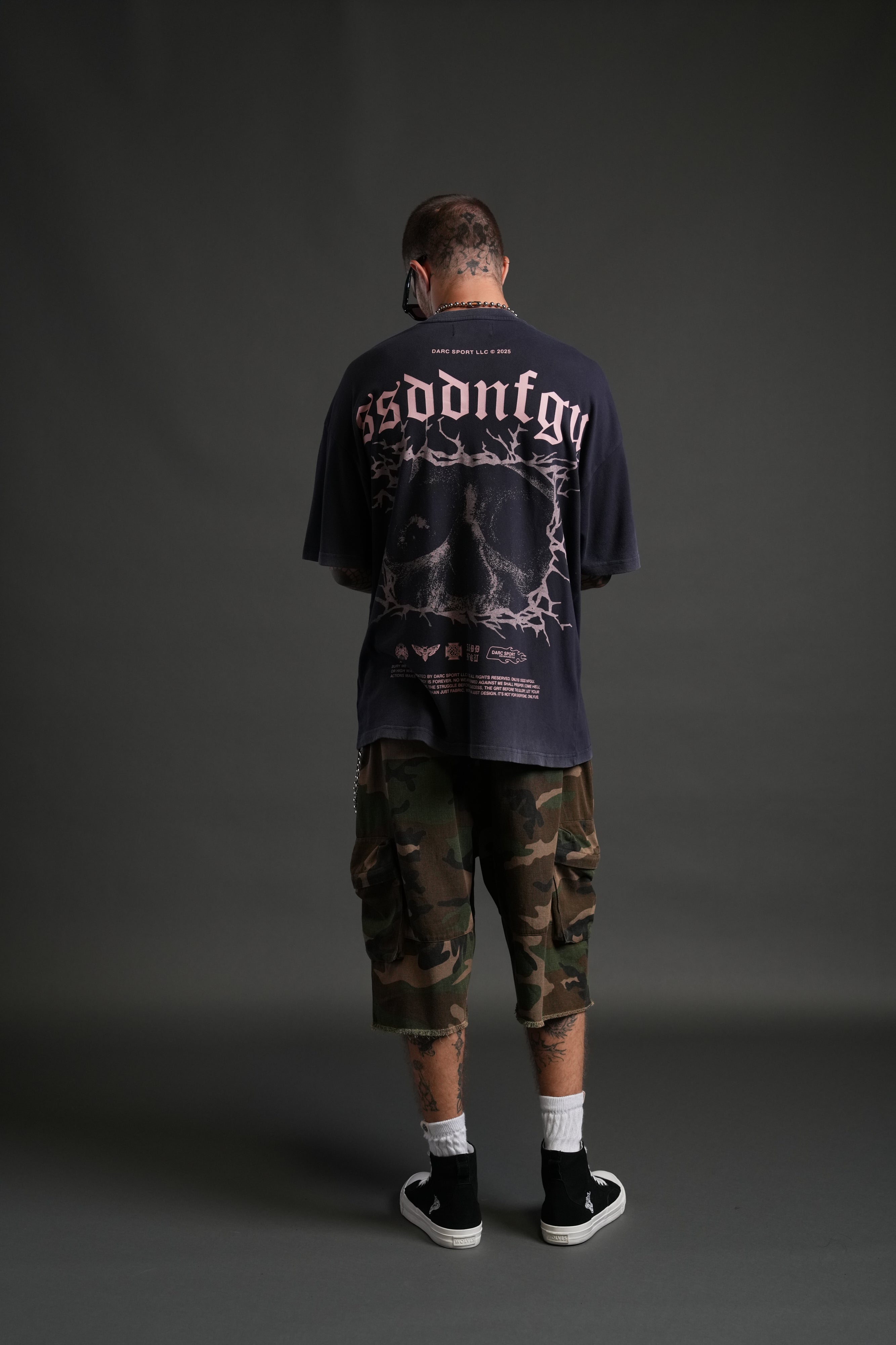 Our Blood "Premium" Oversized Tee in Nightshade
