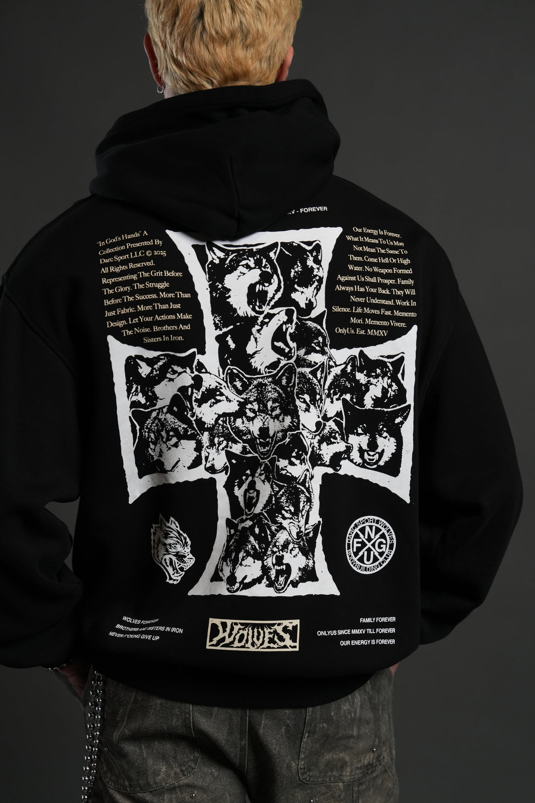 Iron Wolf Pack "Pierce" Hoodie in Black