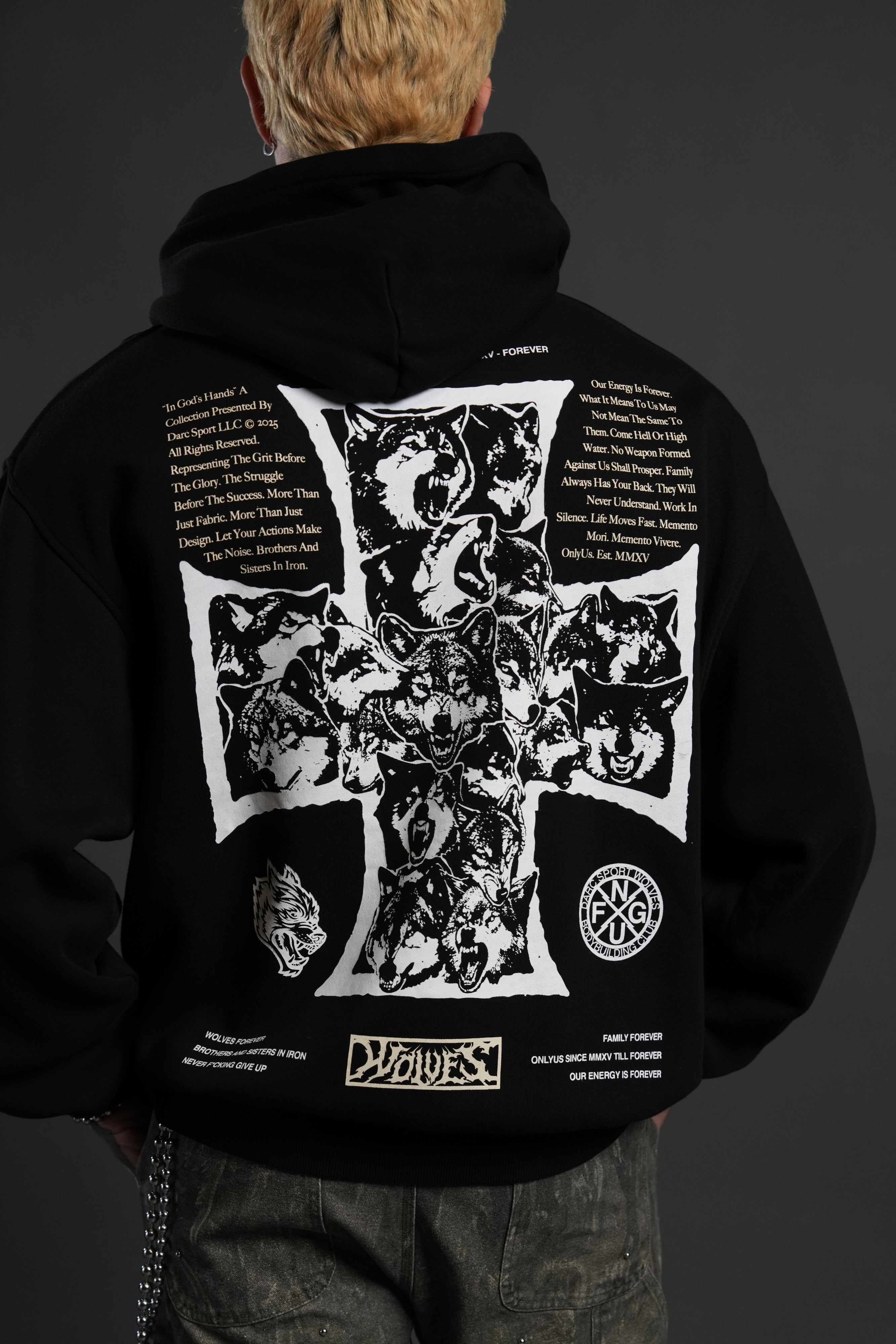 Iron Wolf Pack "Pierce" Hoodie in Black