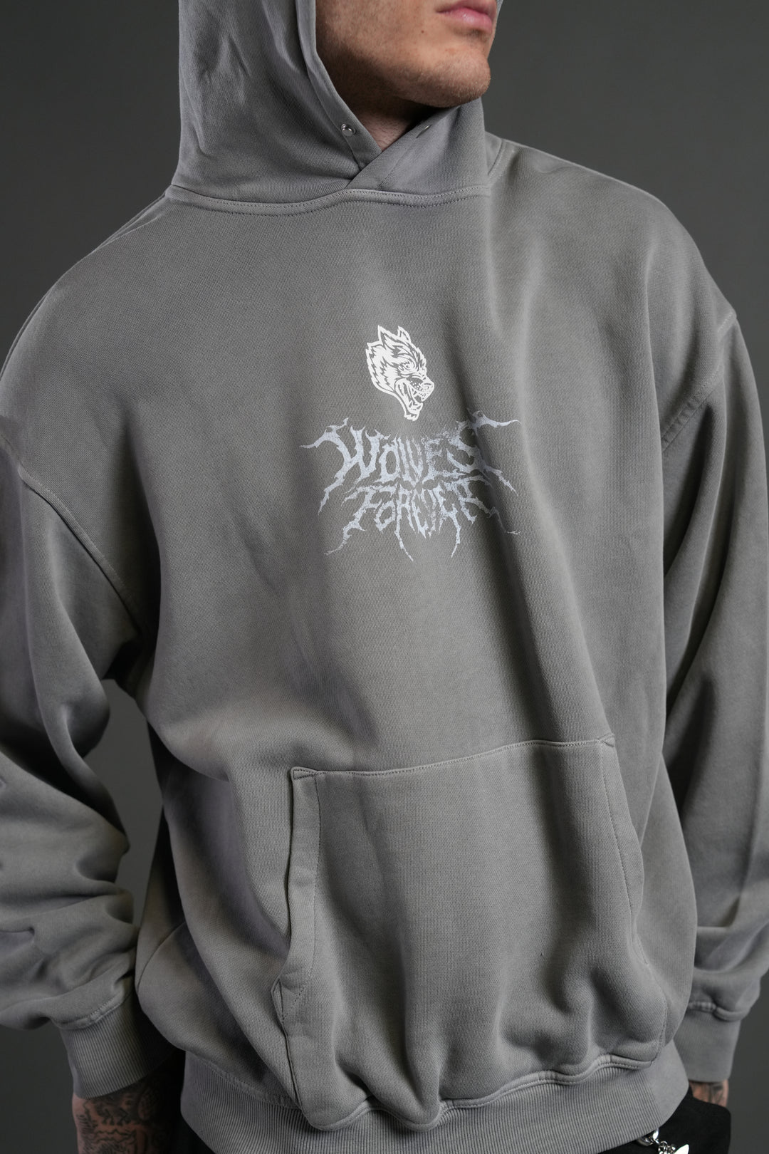 Through His Eyes "Pierce" Hoodie in Dove Gray