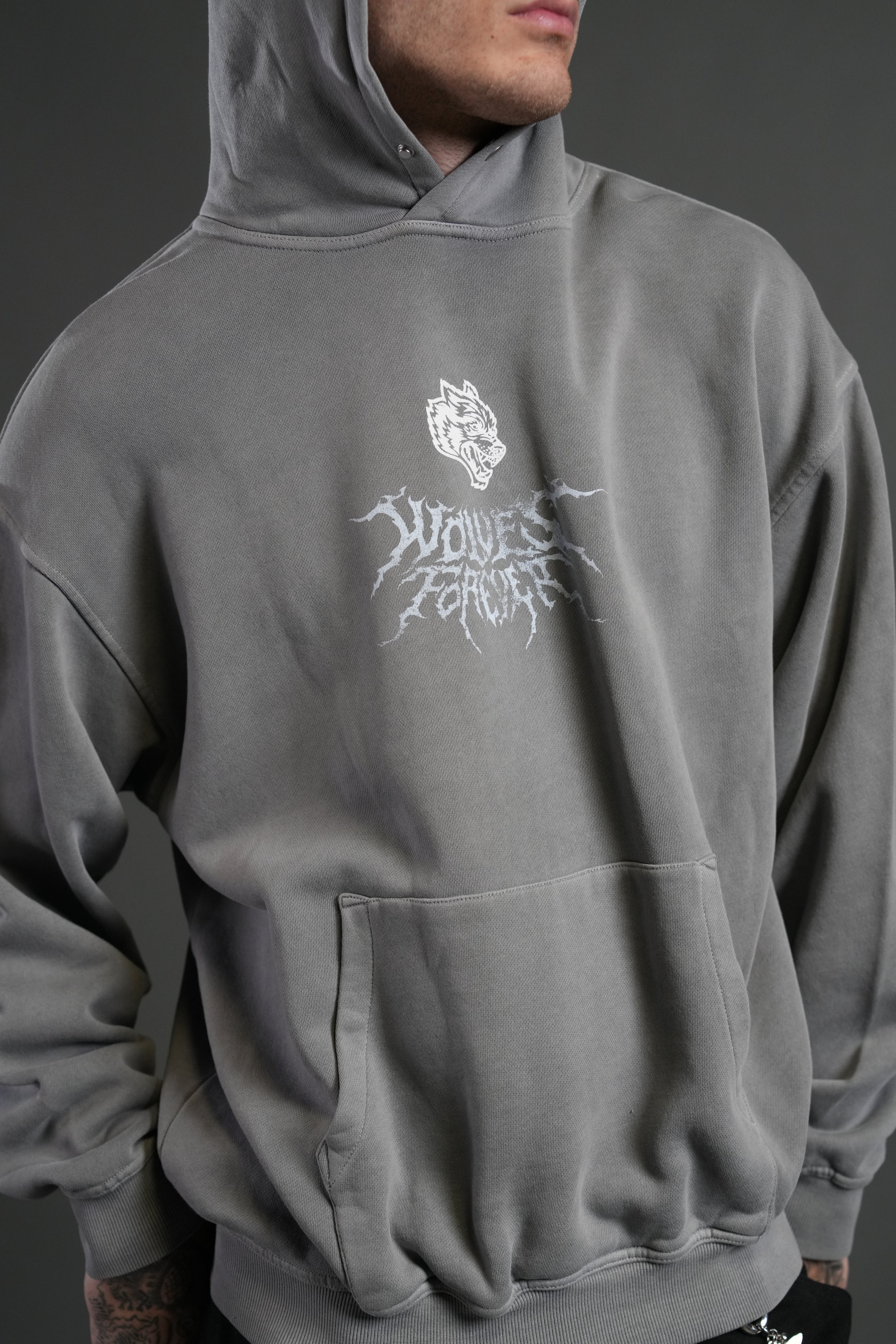 Through His Eyes "Pierce" Hoodie in Dove Gray