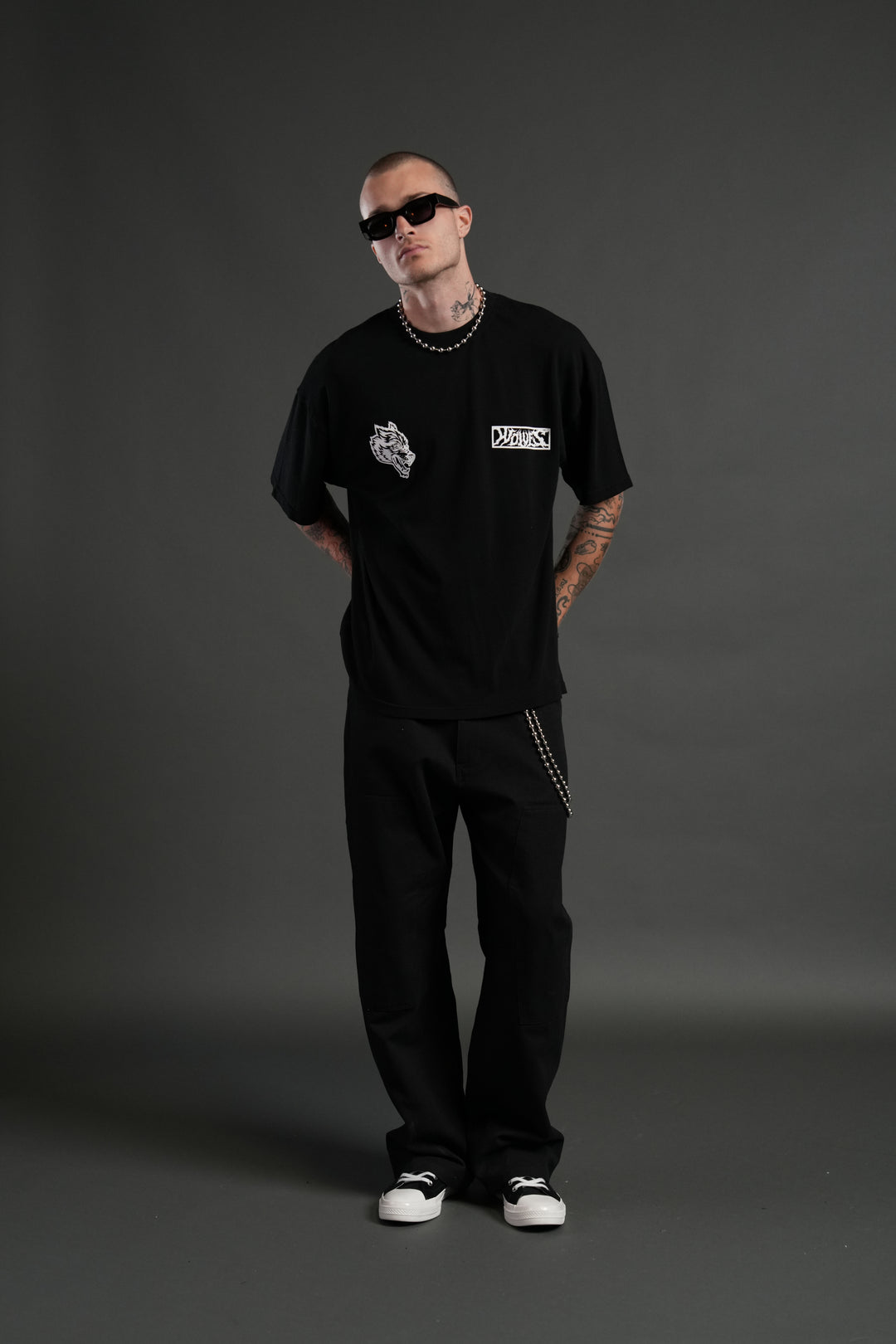 Window to Heaven "Premium" Oversized Tee in Black