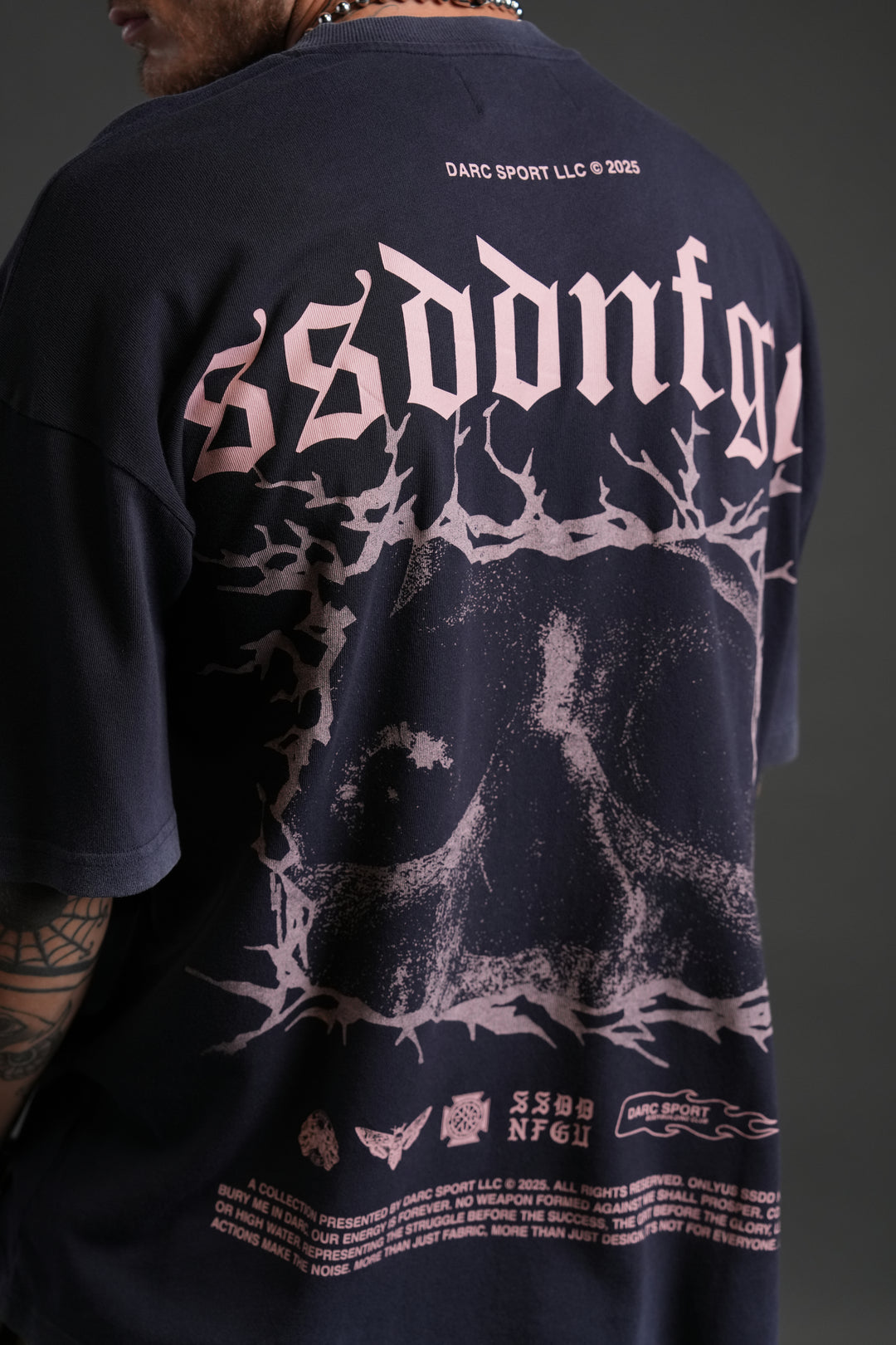 Our Blood "Premium" Oversized Tee in Nightshade