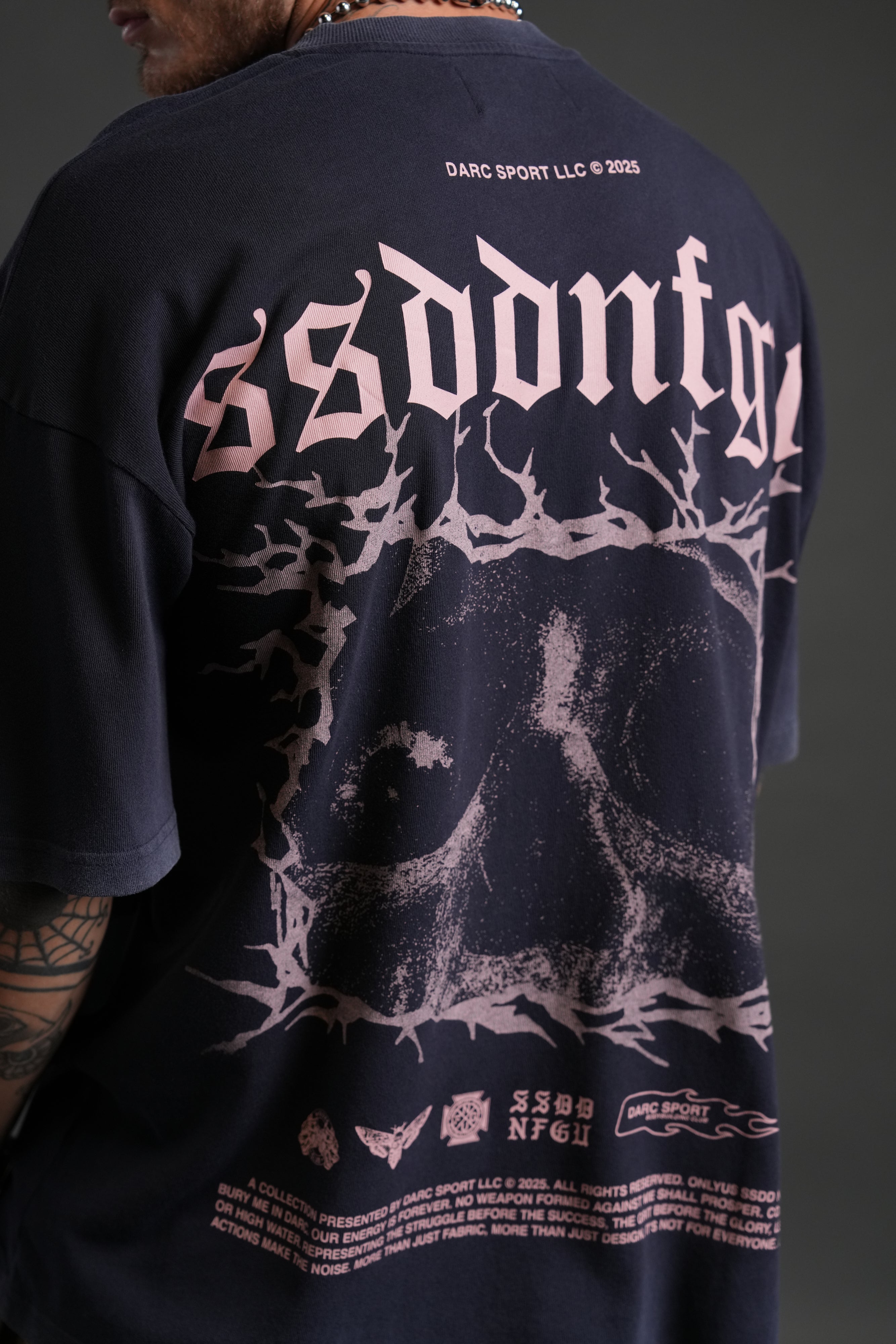 Our Blood "Premium" Oversized Tee in Nightshade