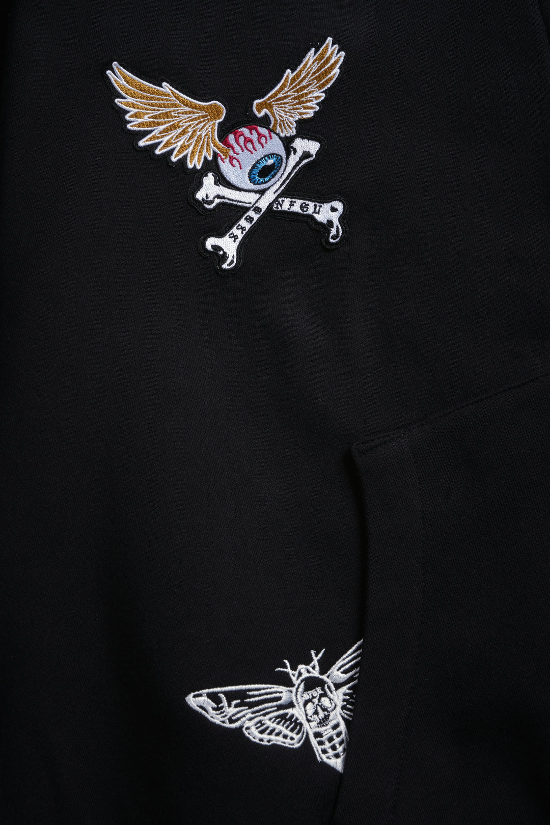 Darc Kulture Vex Double Zip Hoodie in Black