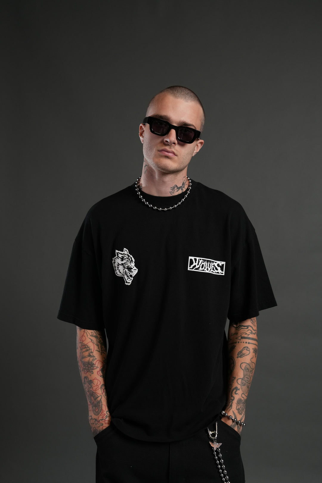 Window to Heaven "Premium" Oversized Tee in Black