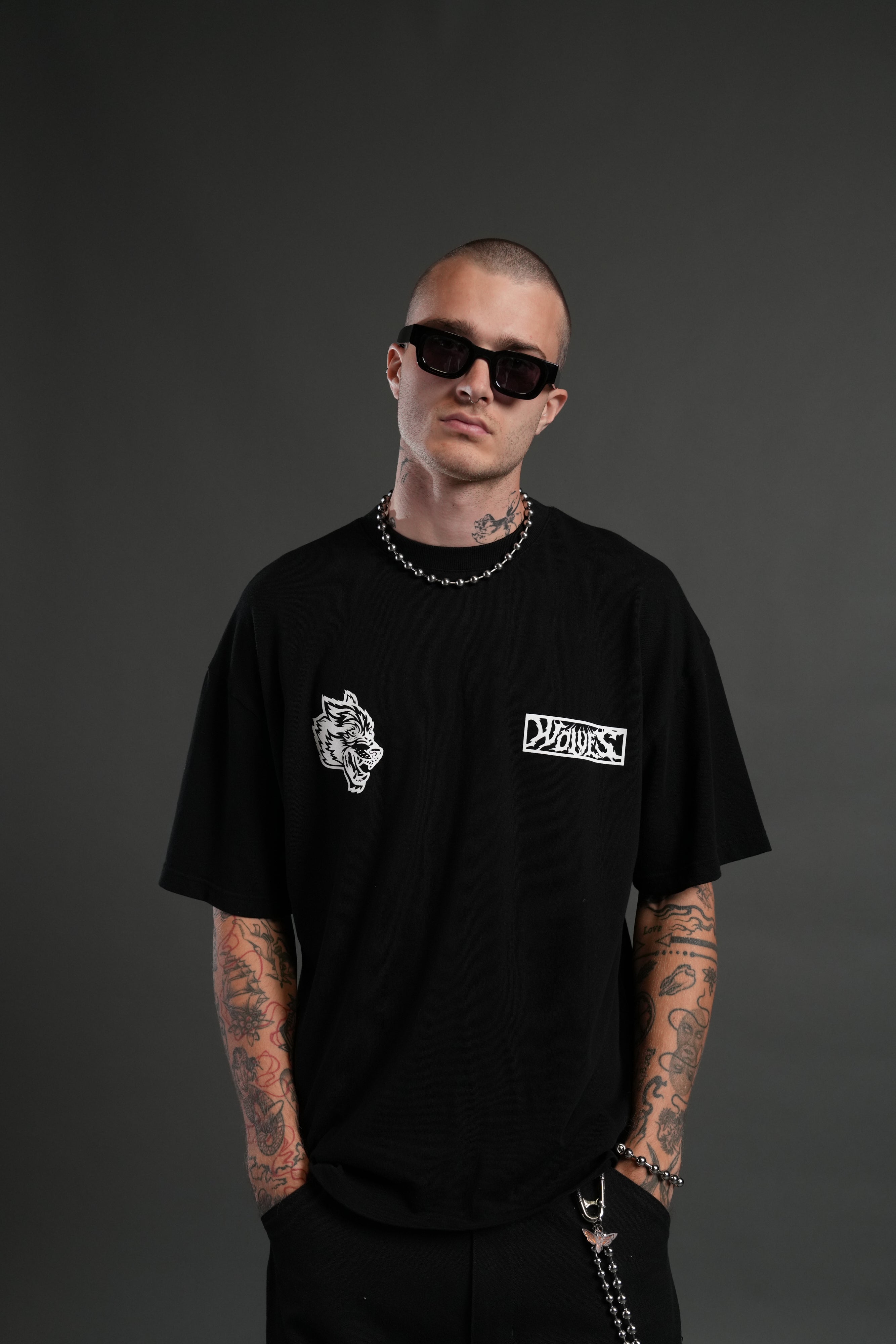 Window to Heaven "Premium" Oversized Tee in Black