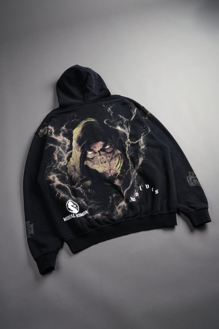 Scorpion Fire Pierce Hoodie in Black
