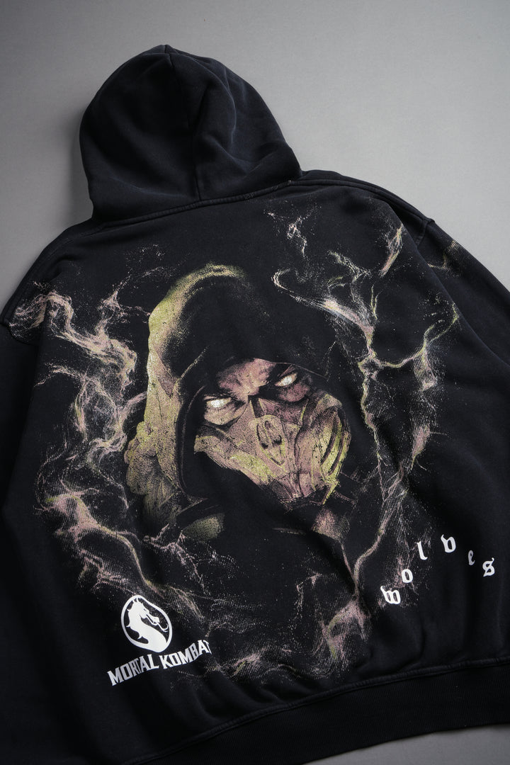 Scorpion Fire Pierce Hoodie in Black