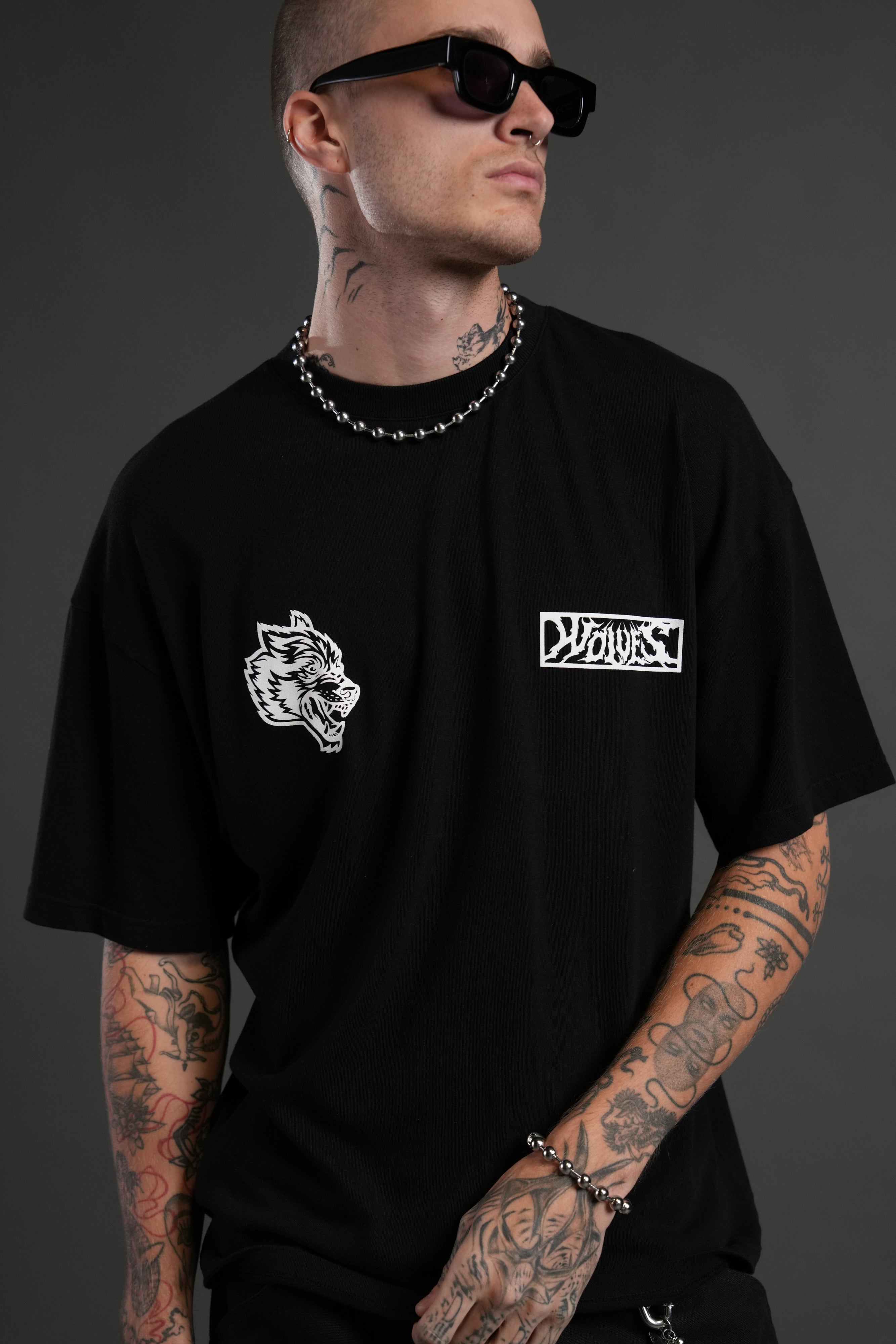 Window to Heaven "Premium" Oversized Tee in Black