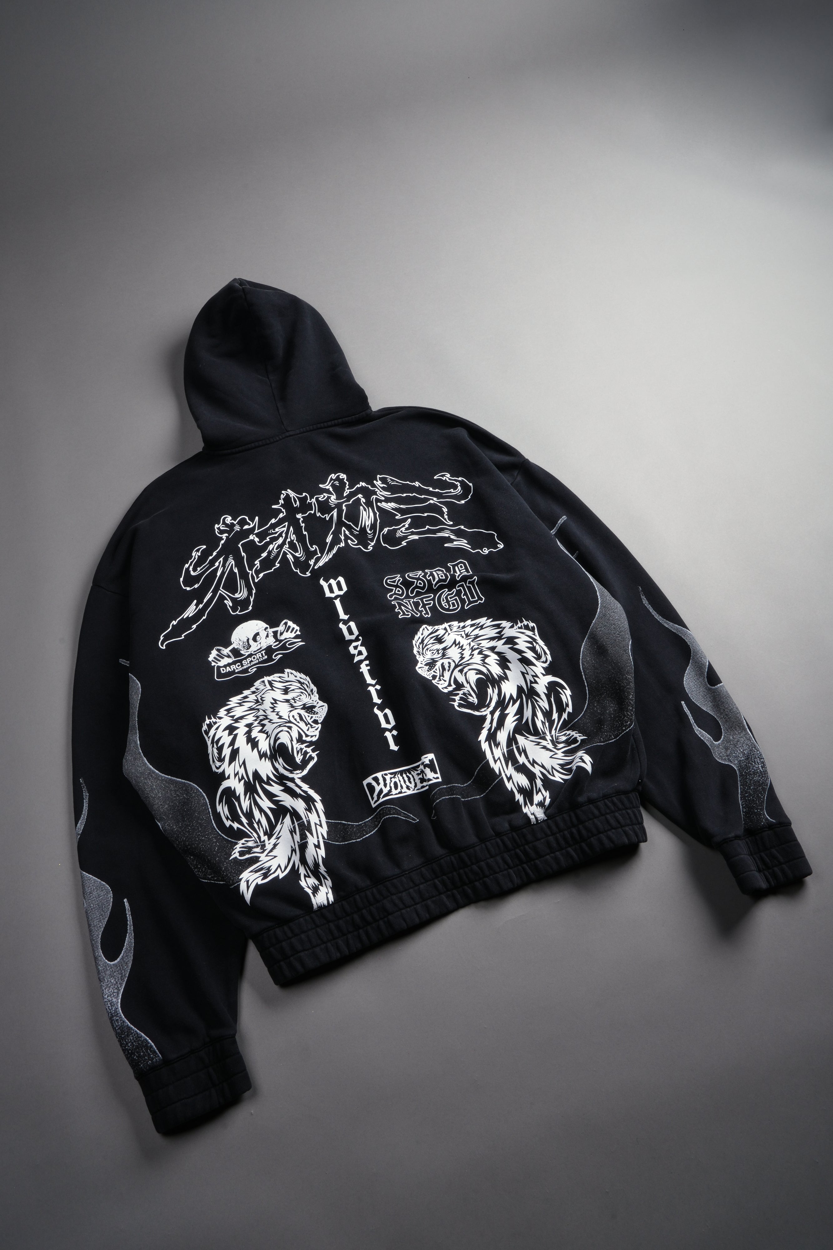 Our Code Chambers Zip Hoodie in Black