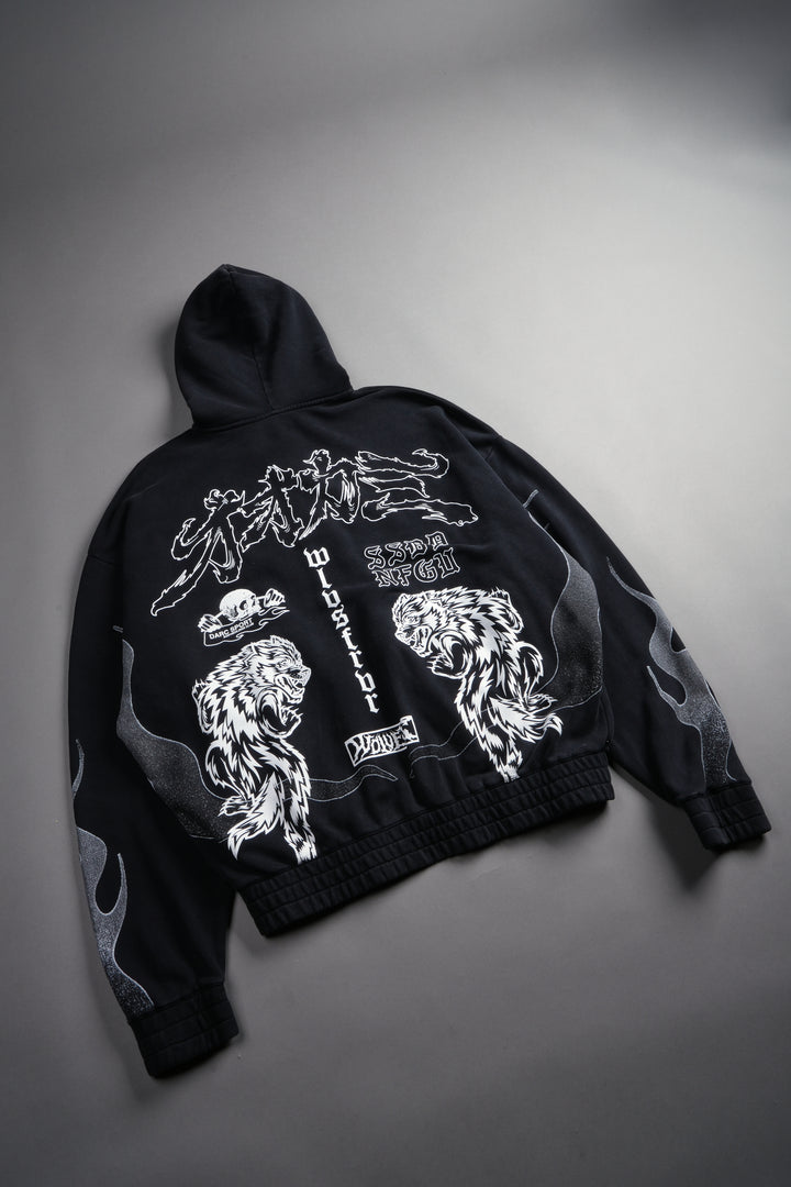 Our Code Chambers Zip Hoodie in Black