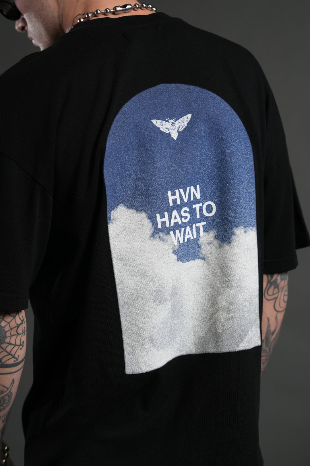 Window to Heaven "Premium" Oversized Tee in Black