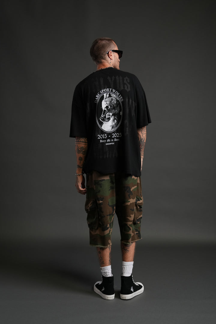 Wolf Blood "Premium" Oversized Tee in Black