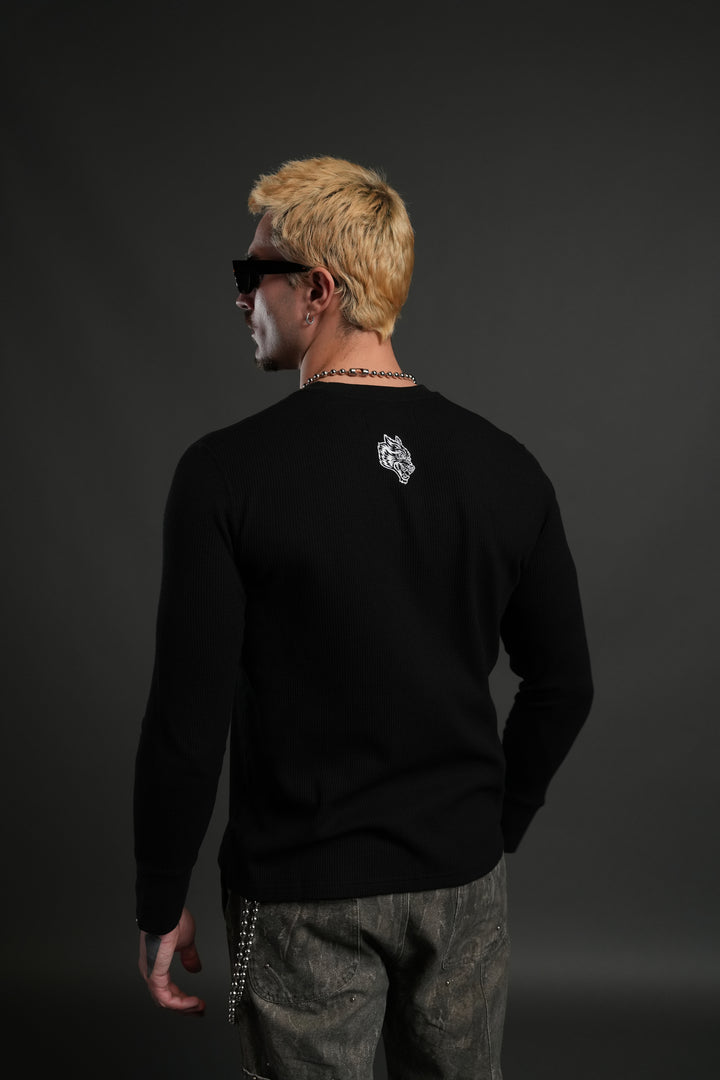 Midnight Wolves Lightweight Thermal in Black