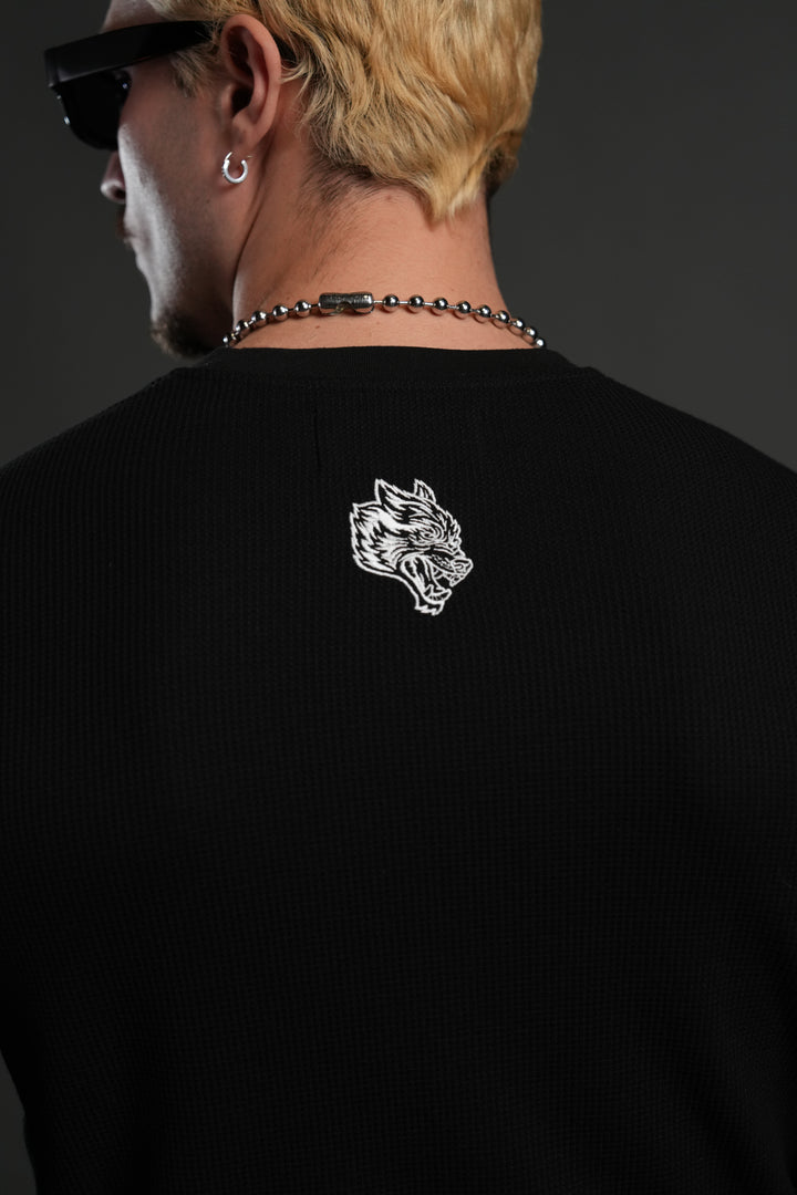 Midnight Wolves Lightweight Thermal in Black