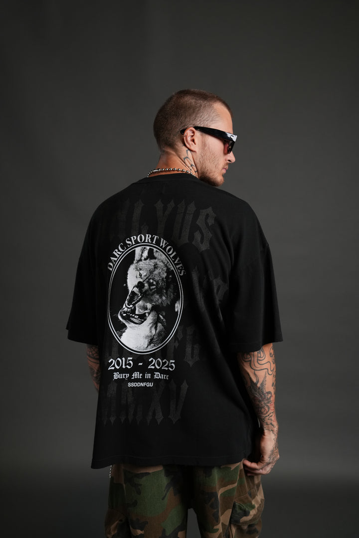 Wolf Blood "Premium" Oversized Tee in Black