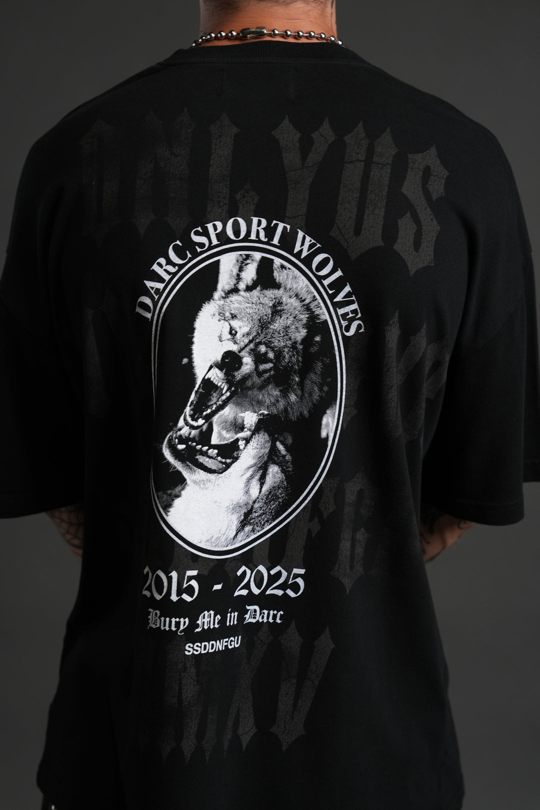 Wolf Blood "Premium" Oversized Tee in Black