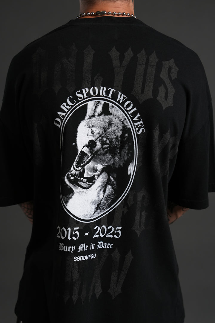 Wolf Blood "Premium" Oversized Tee in Black