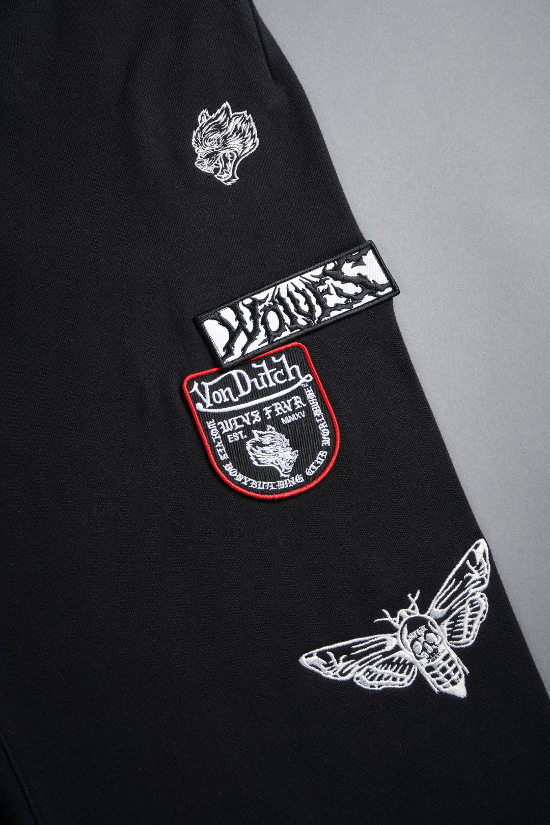 Darc Kulture Bigelow Cargo Sweat Pants in Black