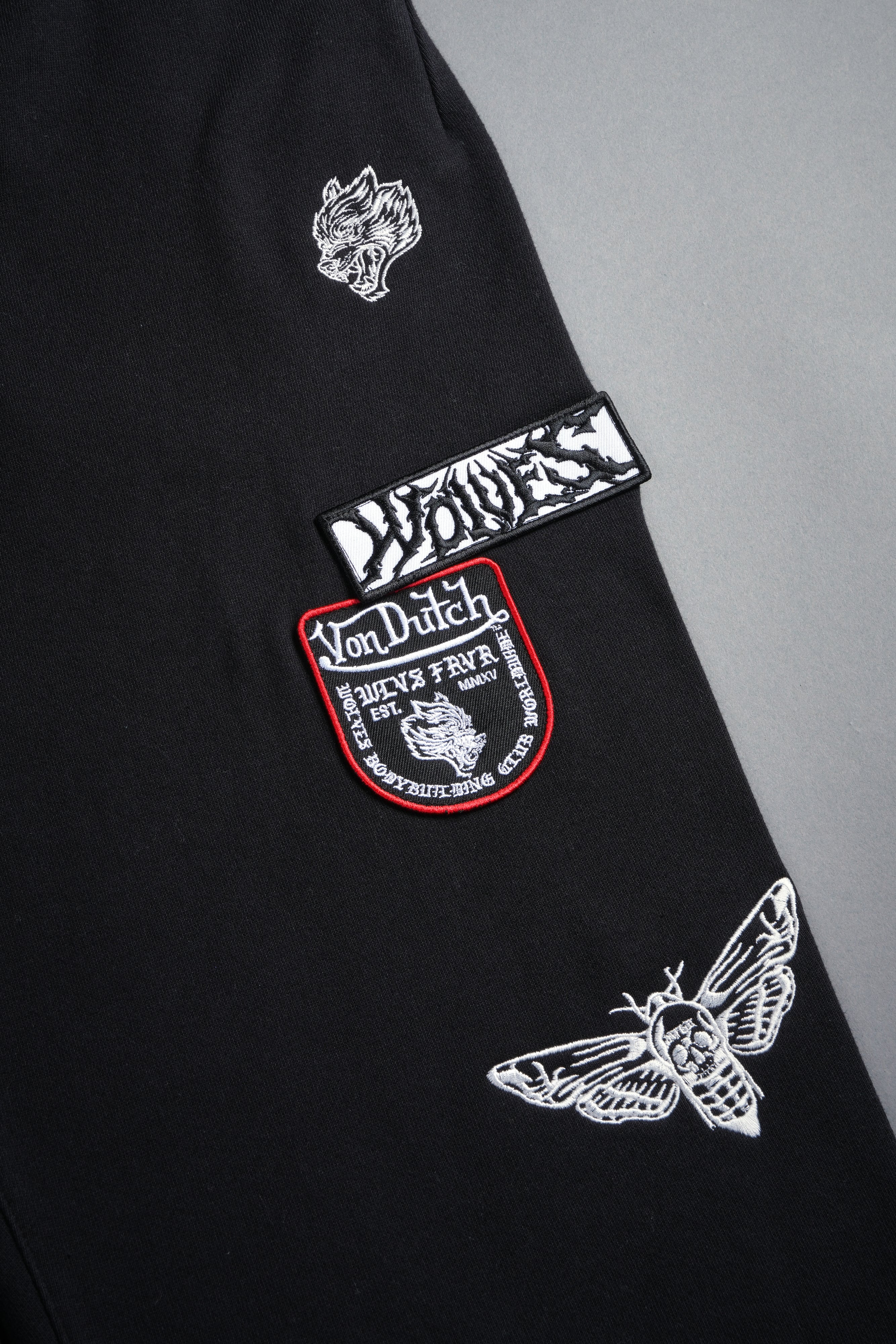 Darc Kulture Bigelow Cargo Sweat Pants in Black