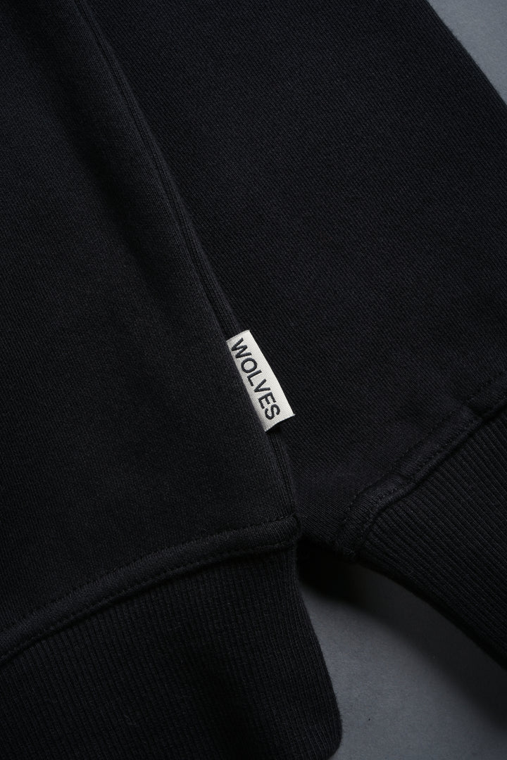 Wolf Head London Crewneck in Black