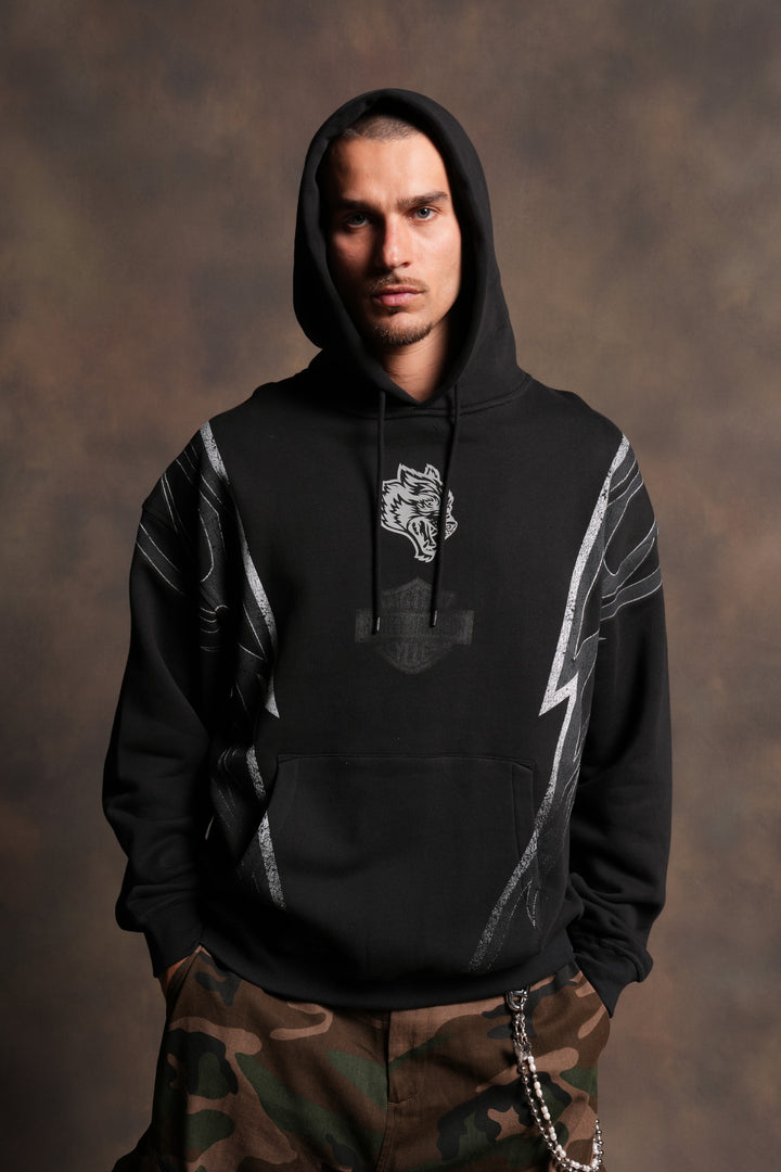 Iron Sakura Bishop Hoodie in Black