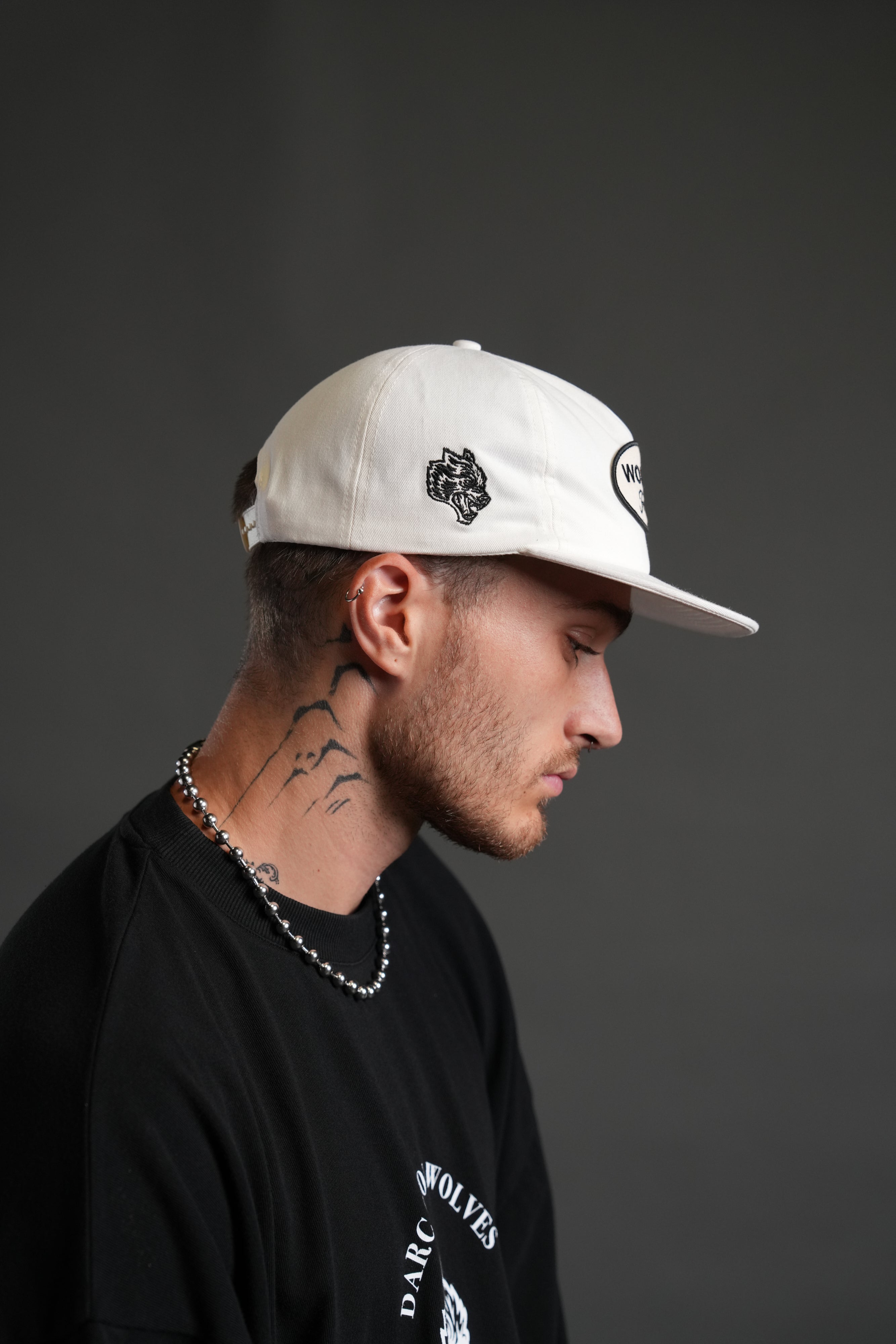 Our Time Vintage 5 Panel Hat in Cream