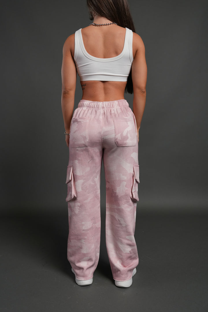 Dual Cherub NFGU Big Cozy Sweats in Blush Vintage Woodland Camo