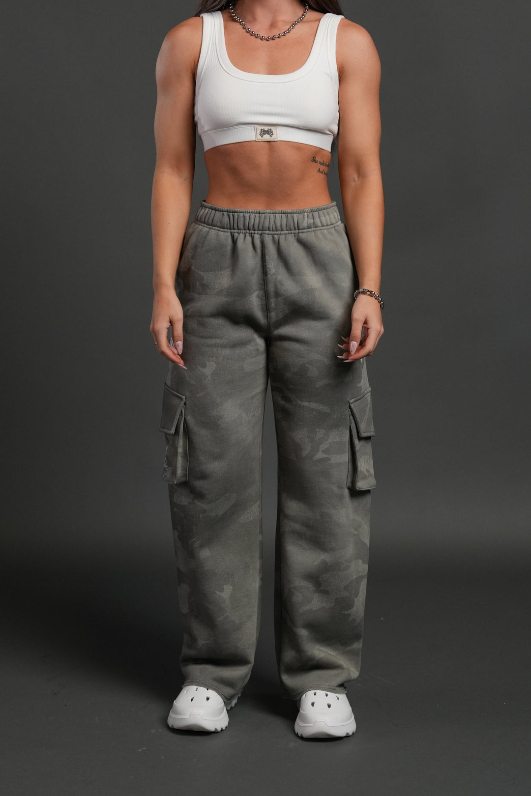 Dual Cherub NFGU Big Cozy Sweats in Lush Vintage Woodland Camo