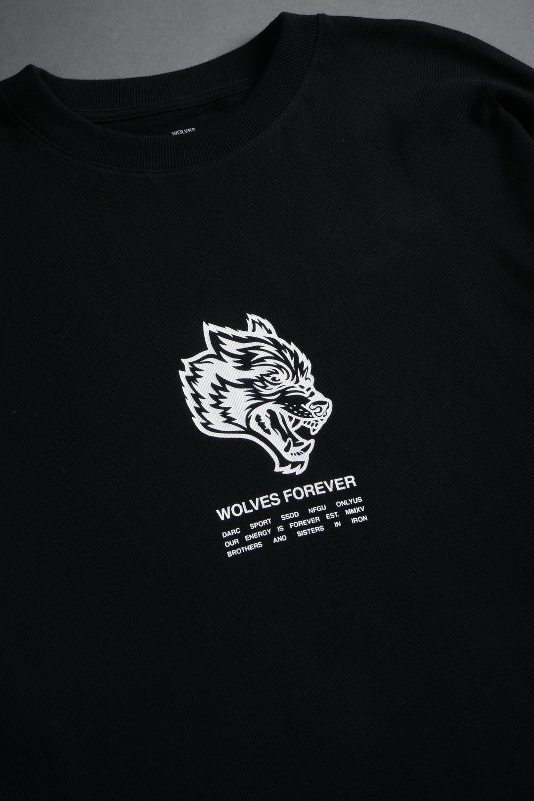 Wolves Have Your Back "Premium" Oversized Tee in Black