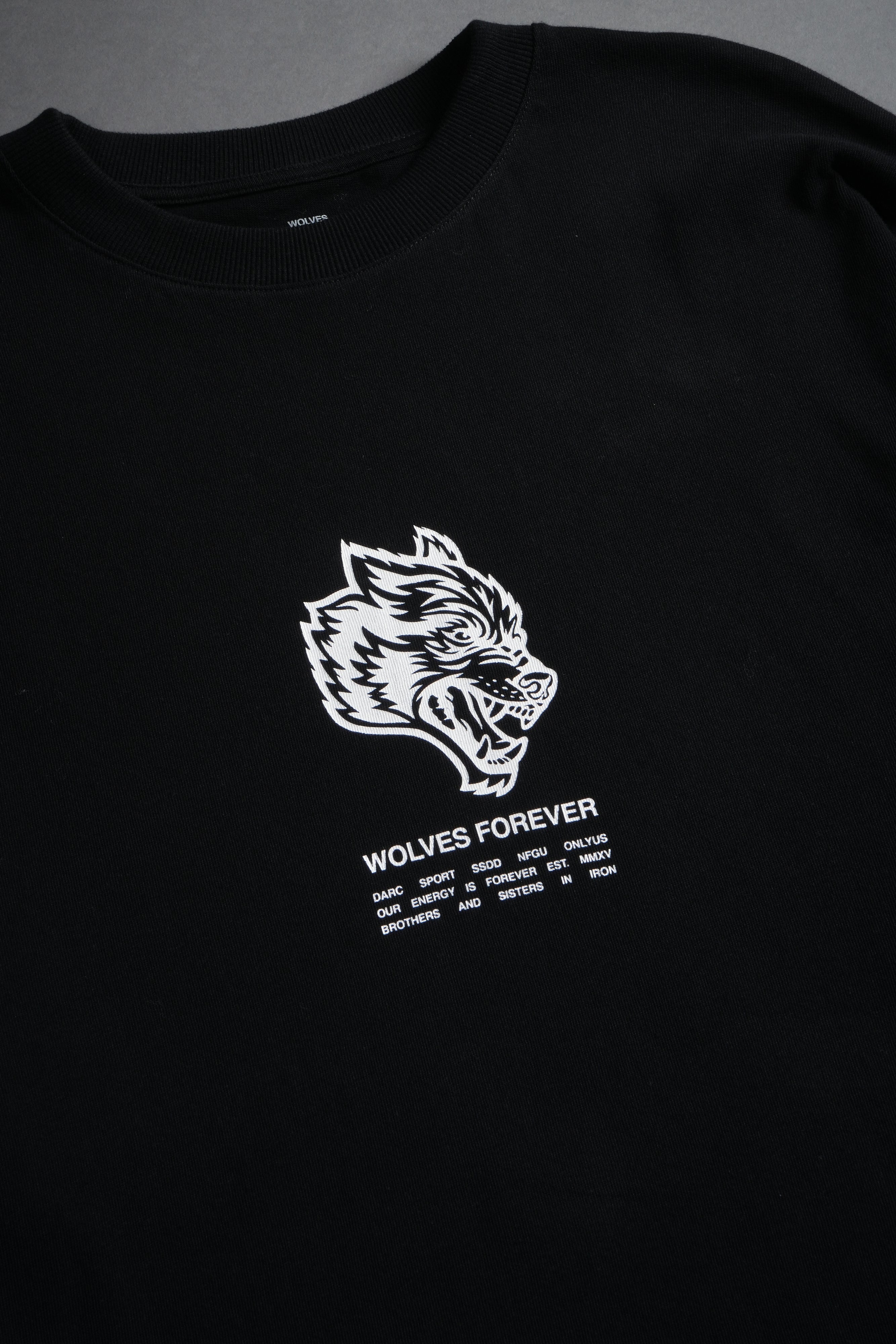 Wolves Have Your Back "Premium" Oversized Tee in Black