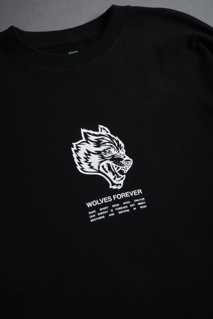 Wolves Have Your Back "Premium" Oversized Tee in Black