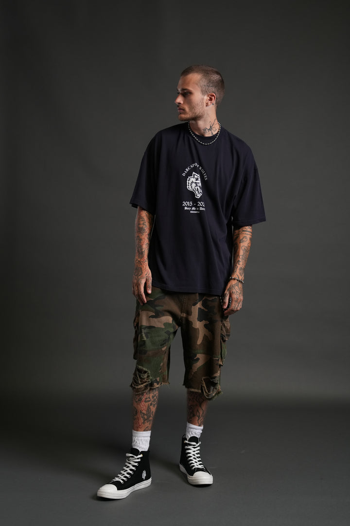 Wolf Blood "Premium" Oversized Tee in Nightshade
